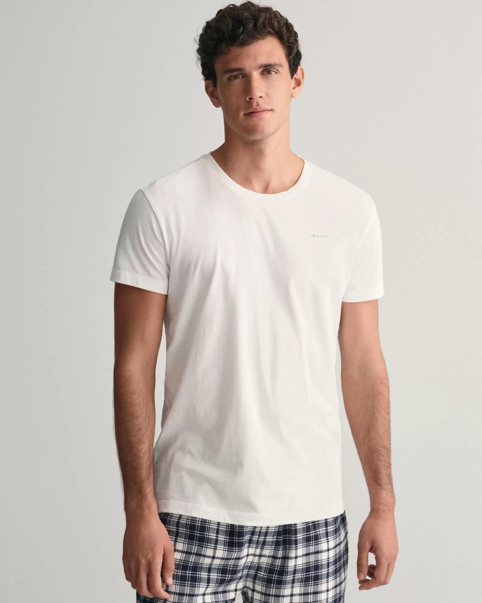 Men GANT Underwear*2-Pack Crew Neck T-Shirts WHITE