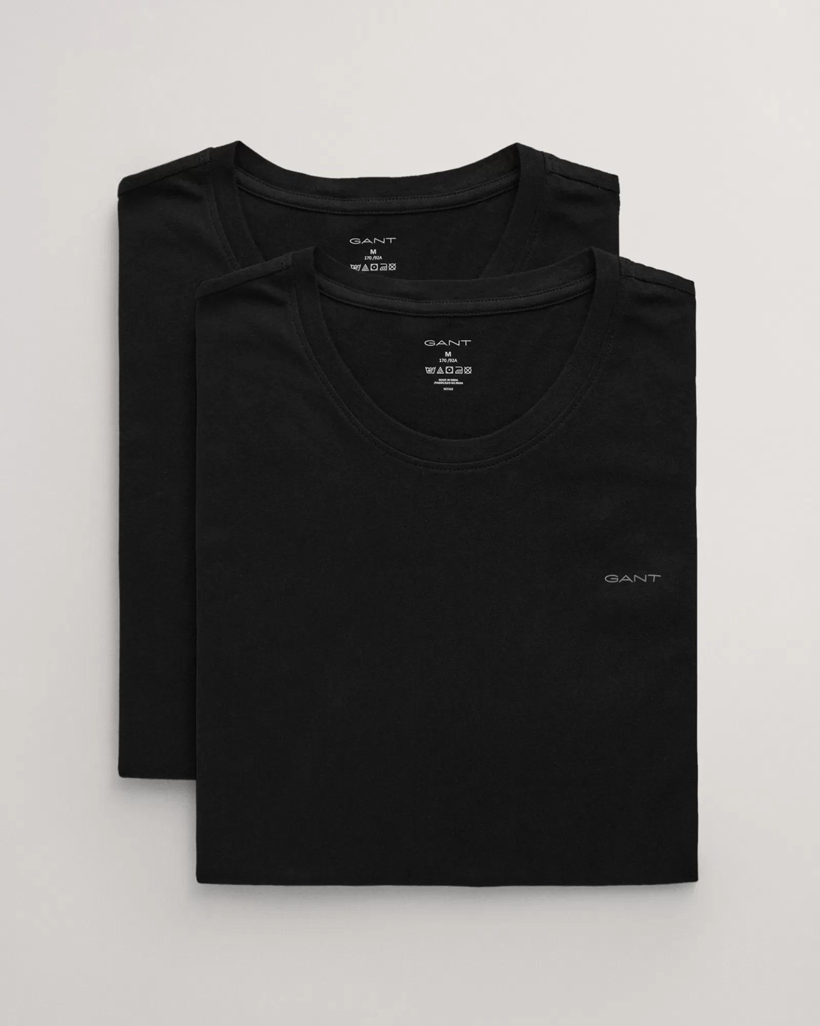 Men GANT Underwear*2-Pack Crew Neck T-Shirts BLACK