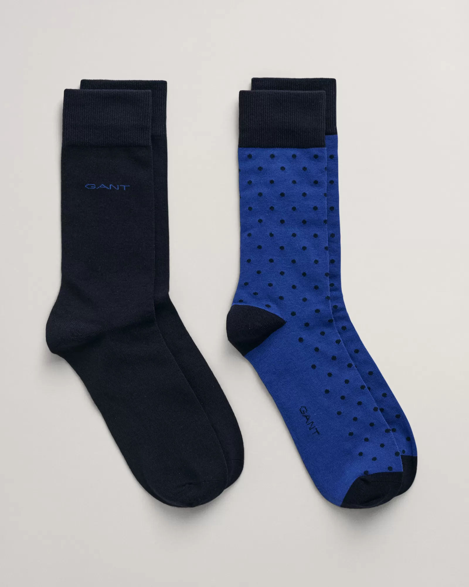 Men GANT Socks*2-Pack Dot & Solid Socks COLLEGE BLUE