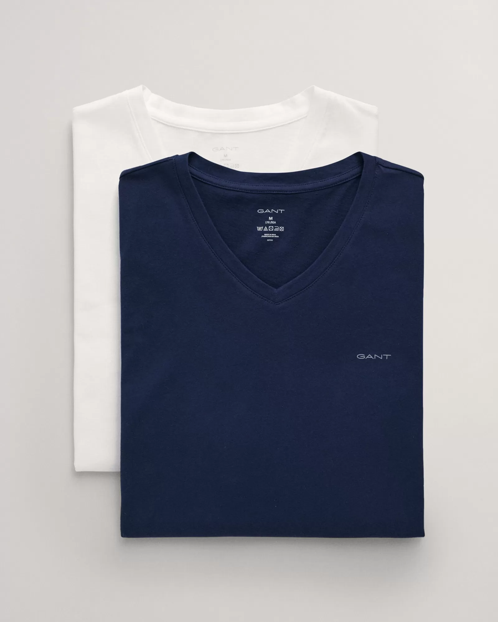 Men GANT Underwear*2-Pack V-Neck T-Shirts NAVY / WHITE