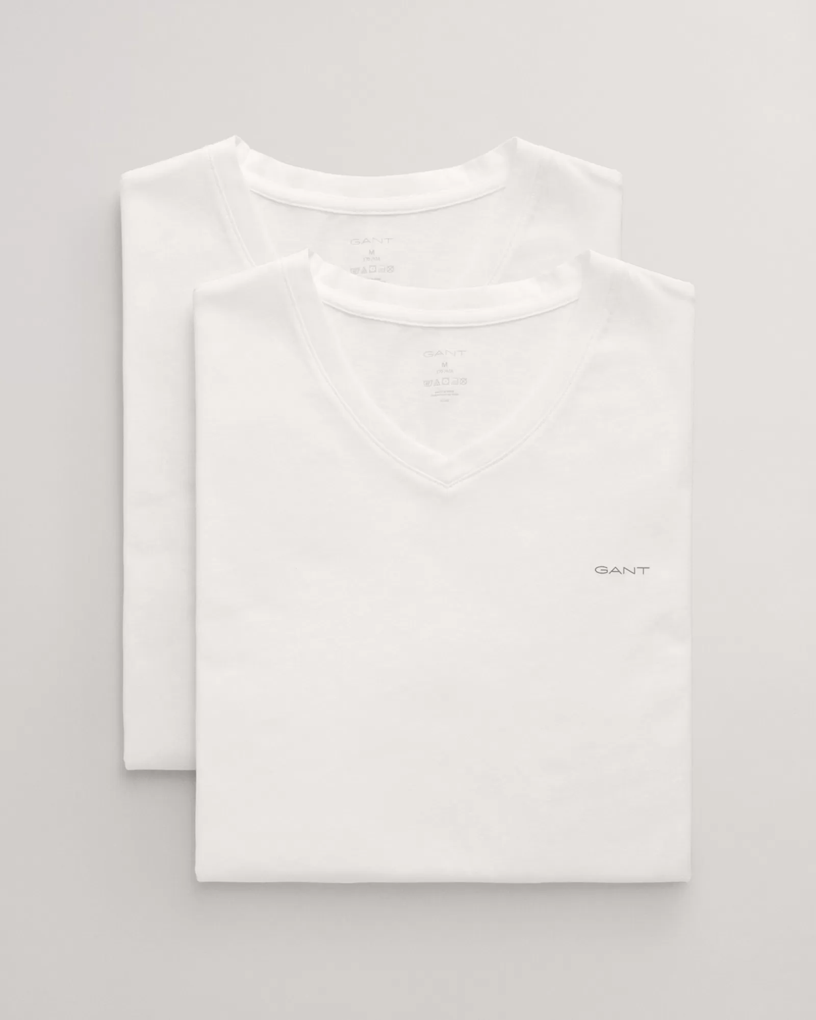 Men GANT Underwear*2-Pack V-Neck T-Shirts WHITE