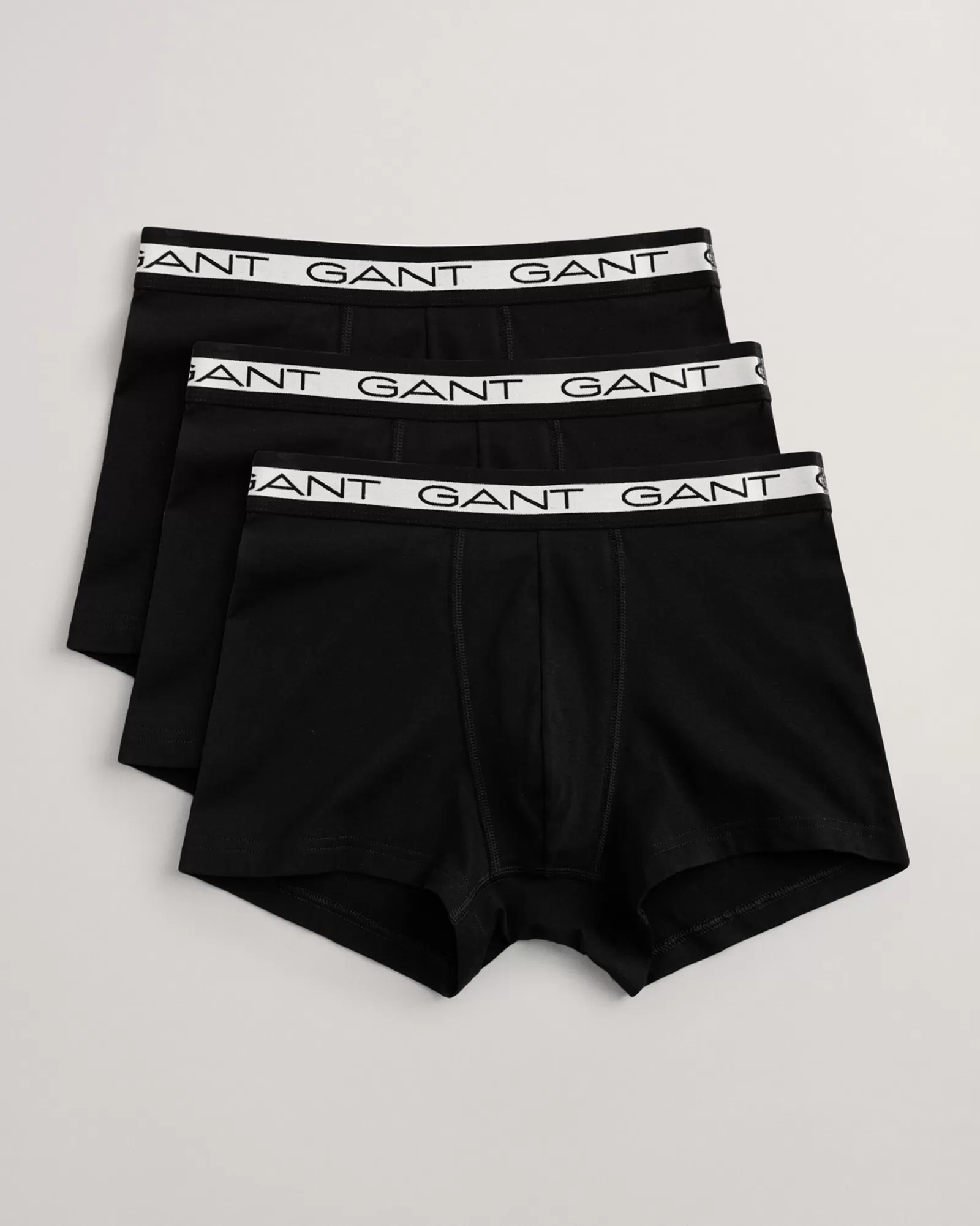 Men GANT Underwear*3-Pack Basic Trunks BLACK