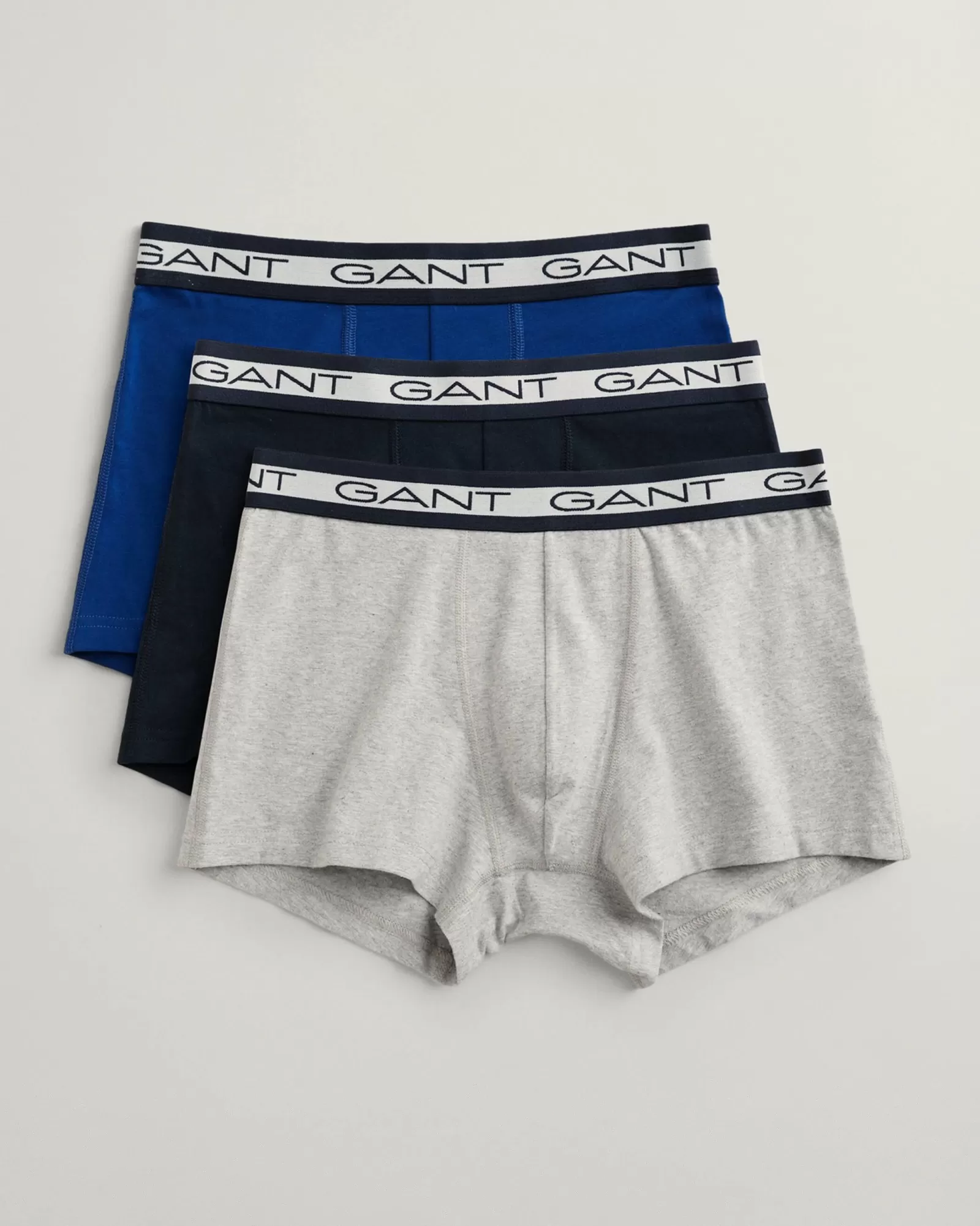 Men GANT Underwear*3-Pack Basic Trunks LIGHT GREY MELANGE