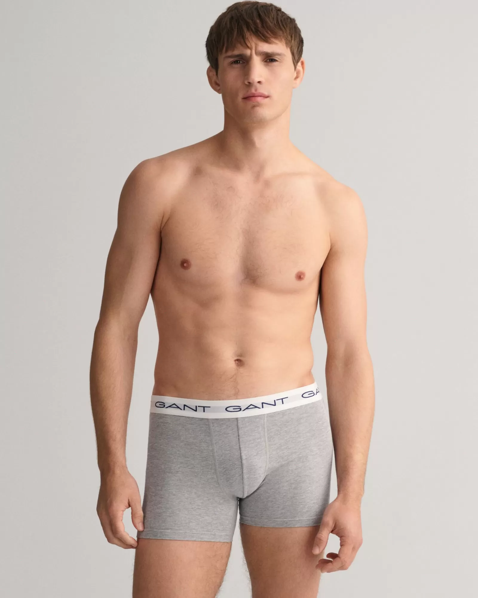 Men GANT Underwear*3-Pack Boxer Briefs GREY MELANGE