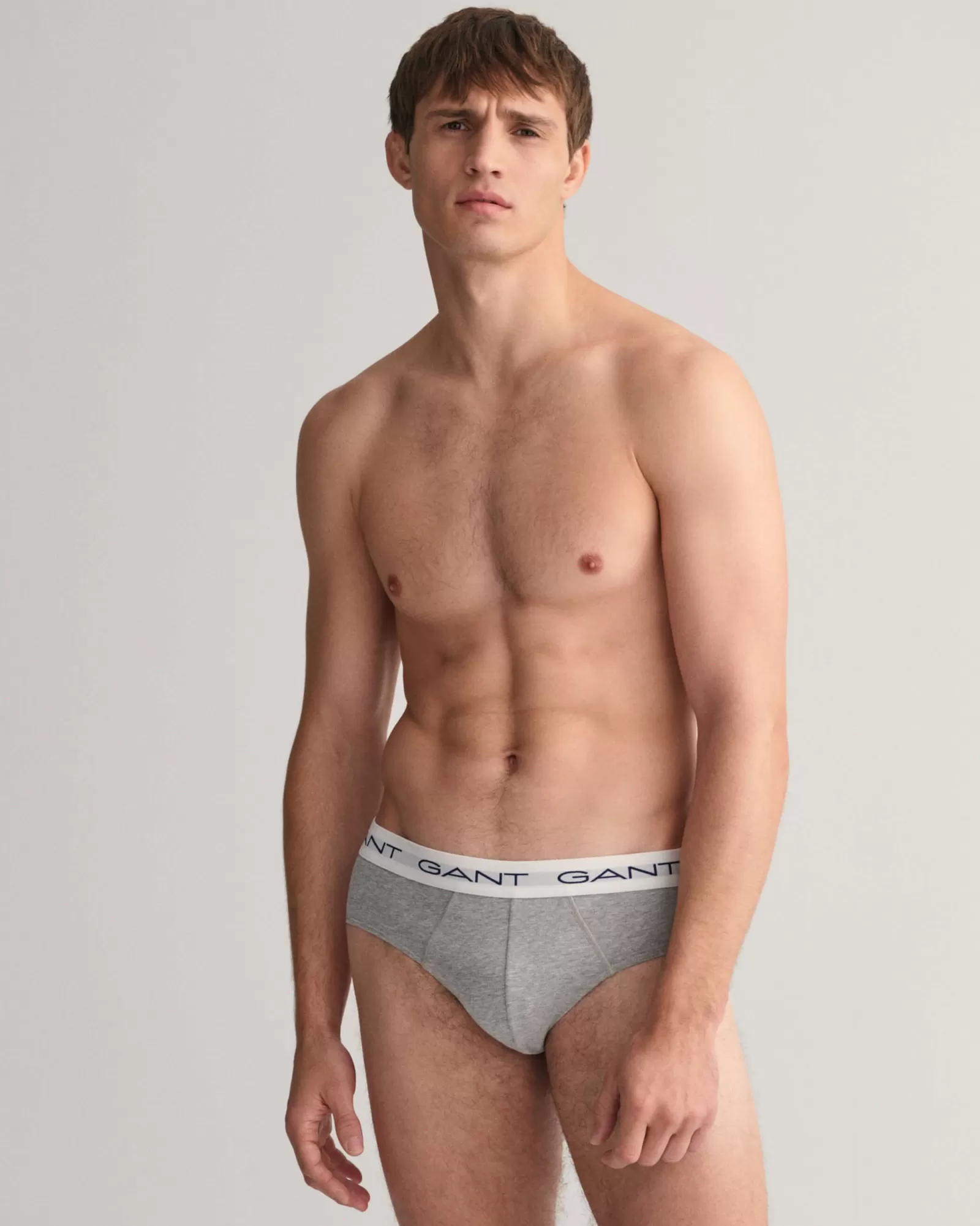 Men GANT Underwear*3-Pack Briefs GREY MELANGE