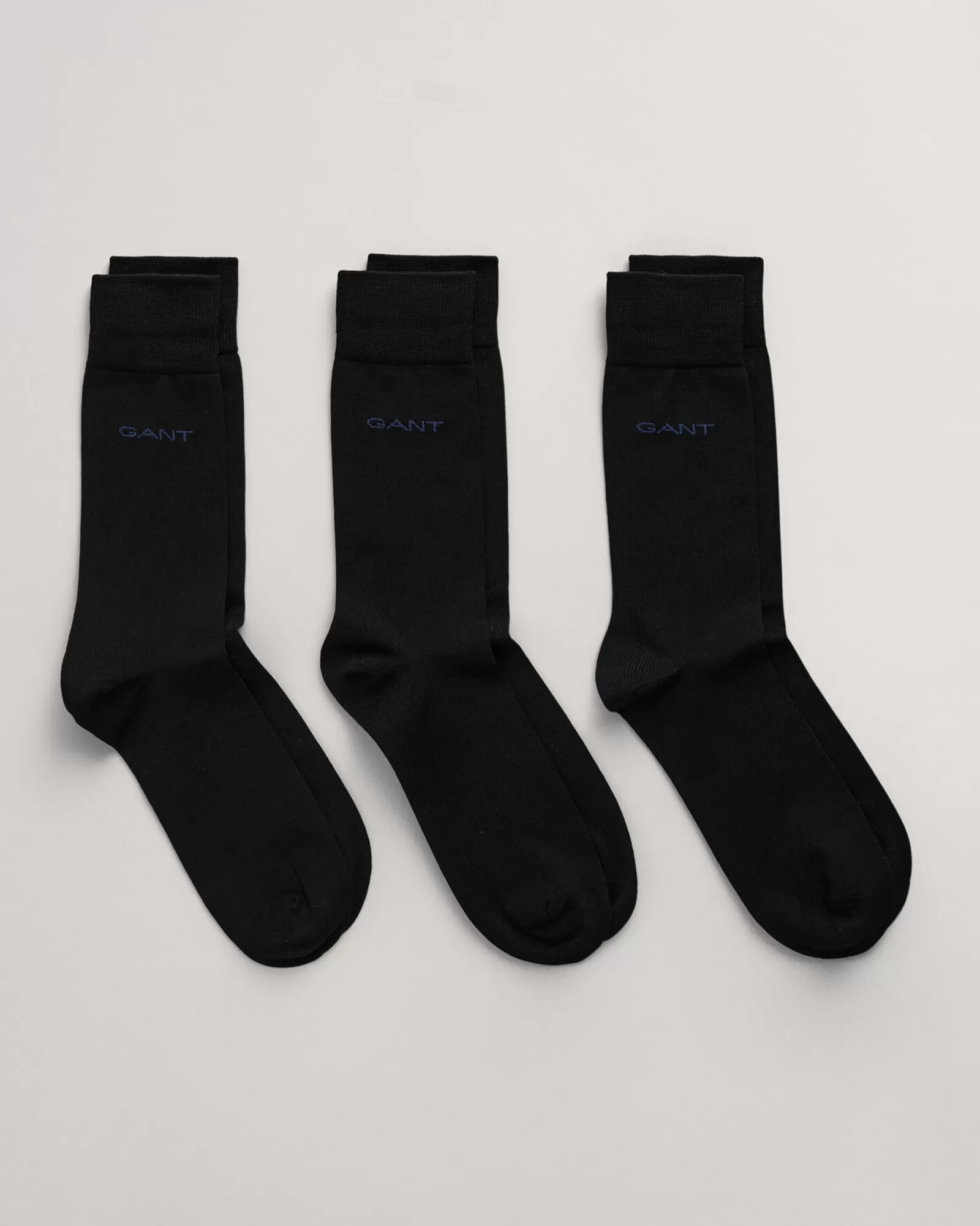 Men GANT Socks*3-Pack Mercerized Cotton Socks BLACK