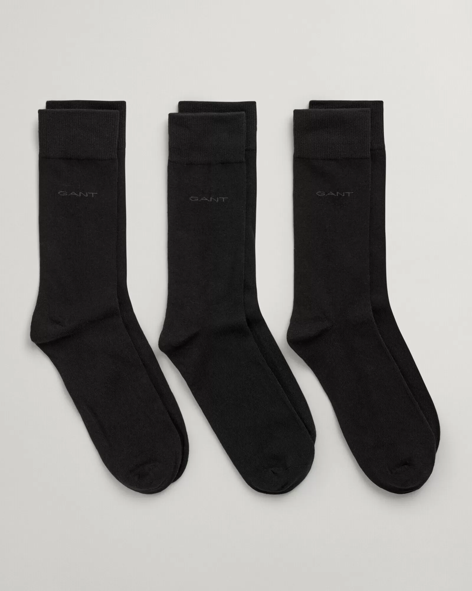 Men GANT Socks*3-Pack Soft Cotton Socks BLACK