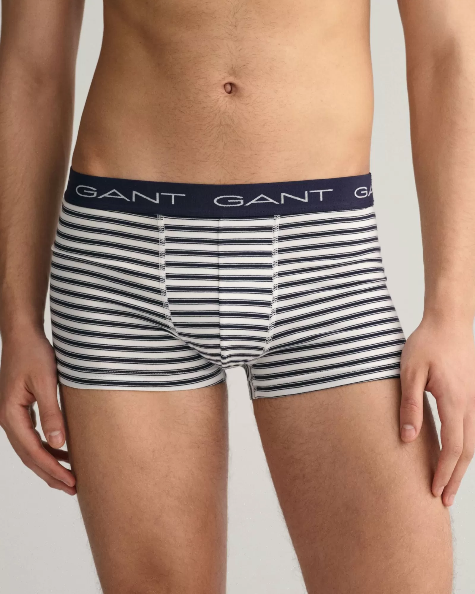 Men GANT Underwear*3-Pack Striped Trunks EVENING BLUE