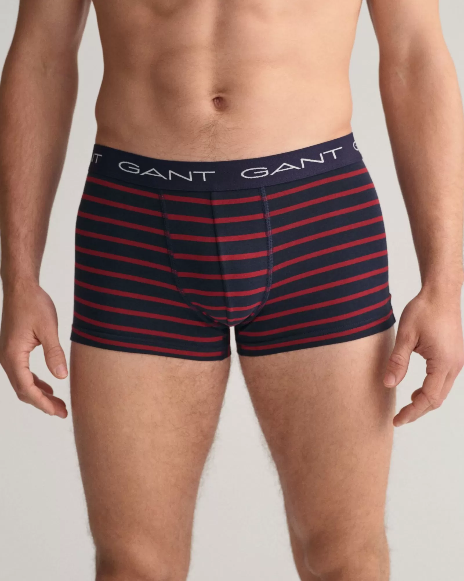 Men GANT Underwear*3-Pack Striped Trunks EVENING BLUE