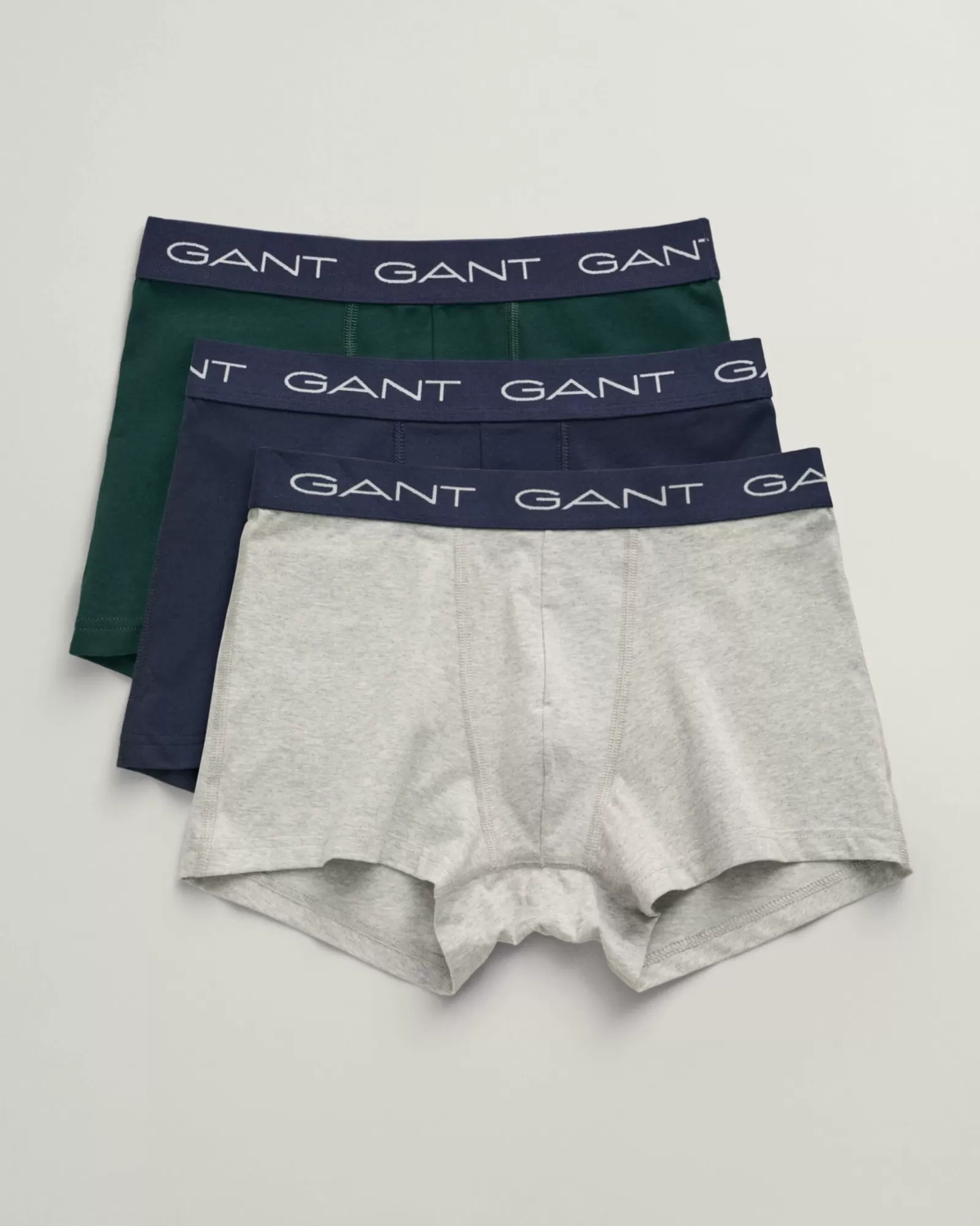 Men GANT Underwear*3-Pack Trunks LIGHT GREY MELANGE