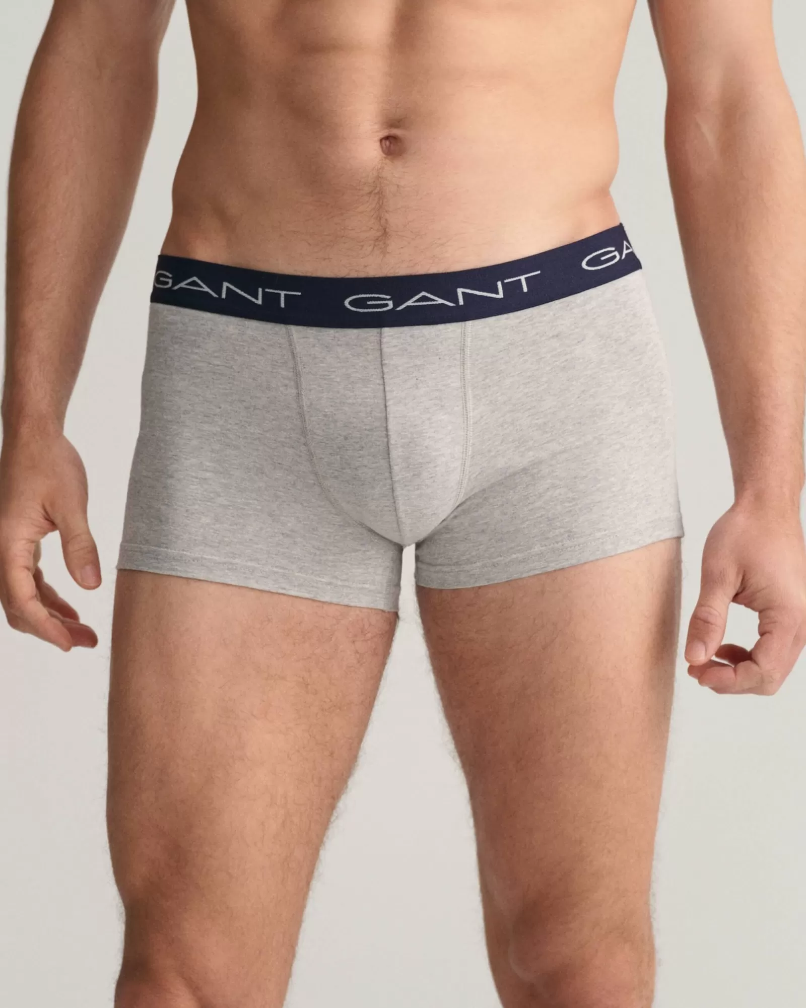 Men GANT Underwear*3-Pack Trunks LIGHT GREY MELANGE