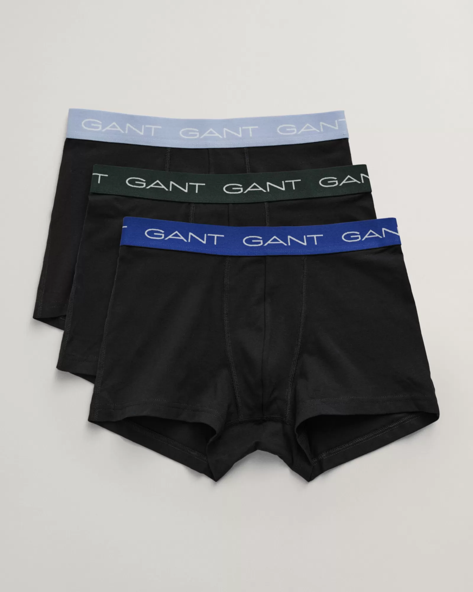 Men GANT Underwear*3-Pack Trunks BLACK