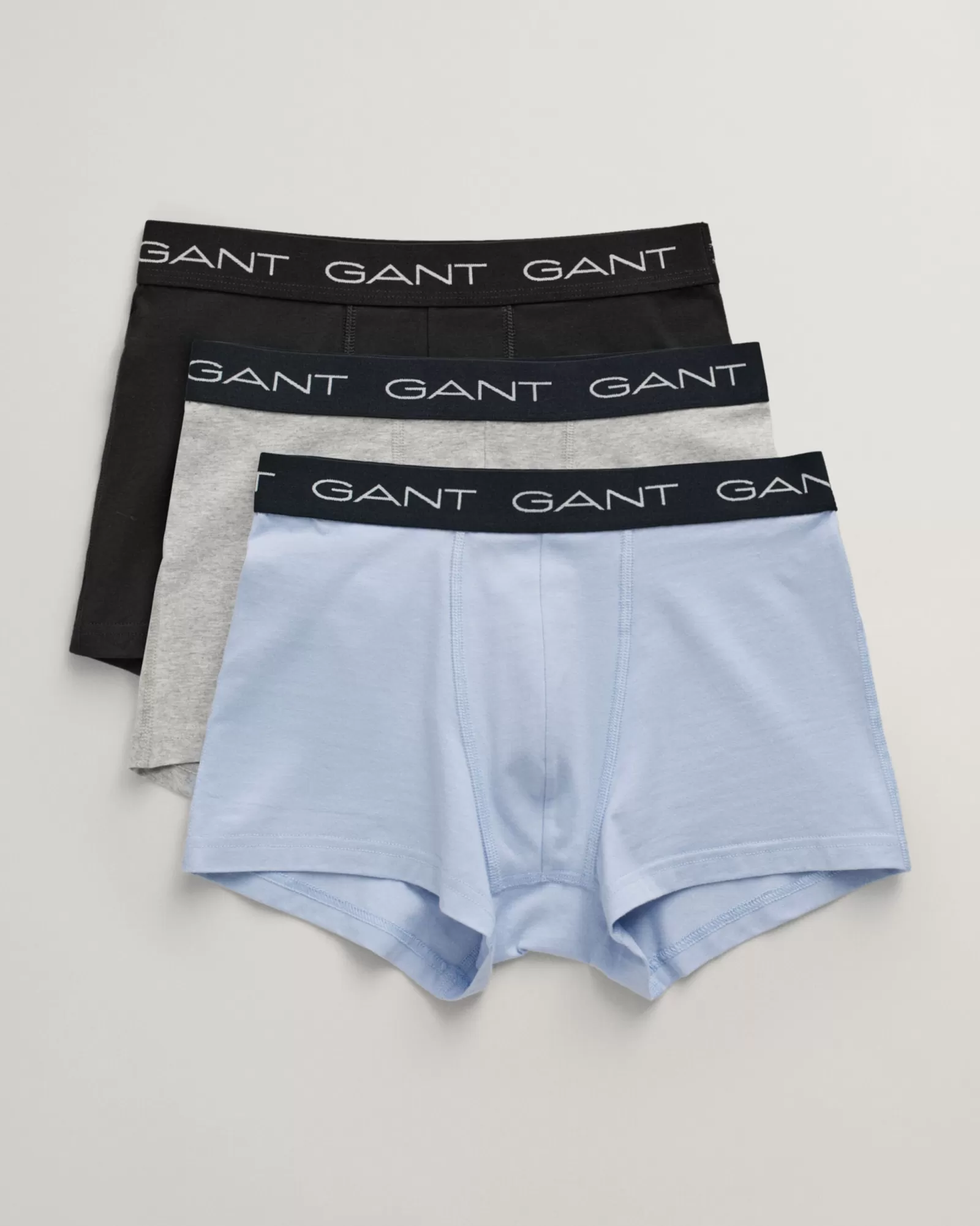 Men GANT Underwear*3-Pack Trunks MUTED BLUE