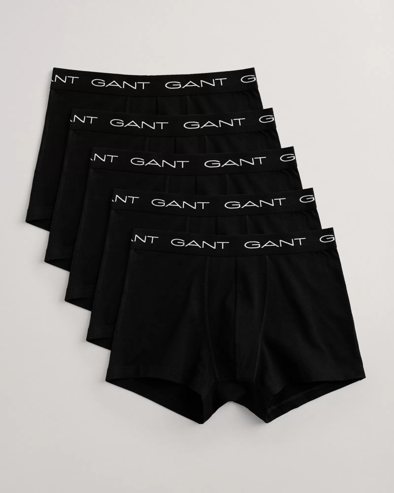 Men GANT Underwear*5-Pack Trunks BLACK