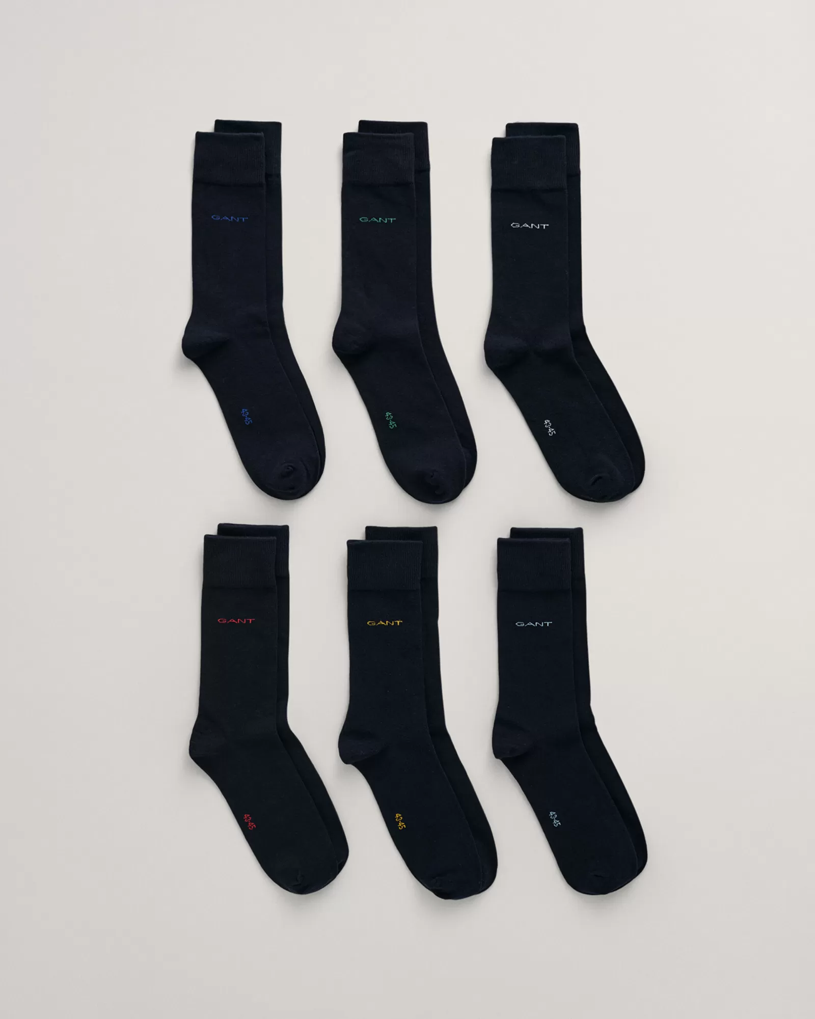 Men GANT Socks*6-Pack Soft Cotton Socks MARINE