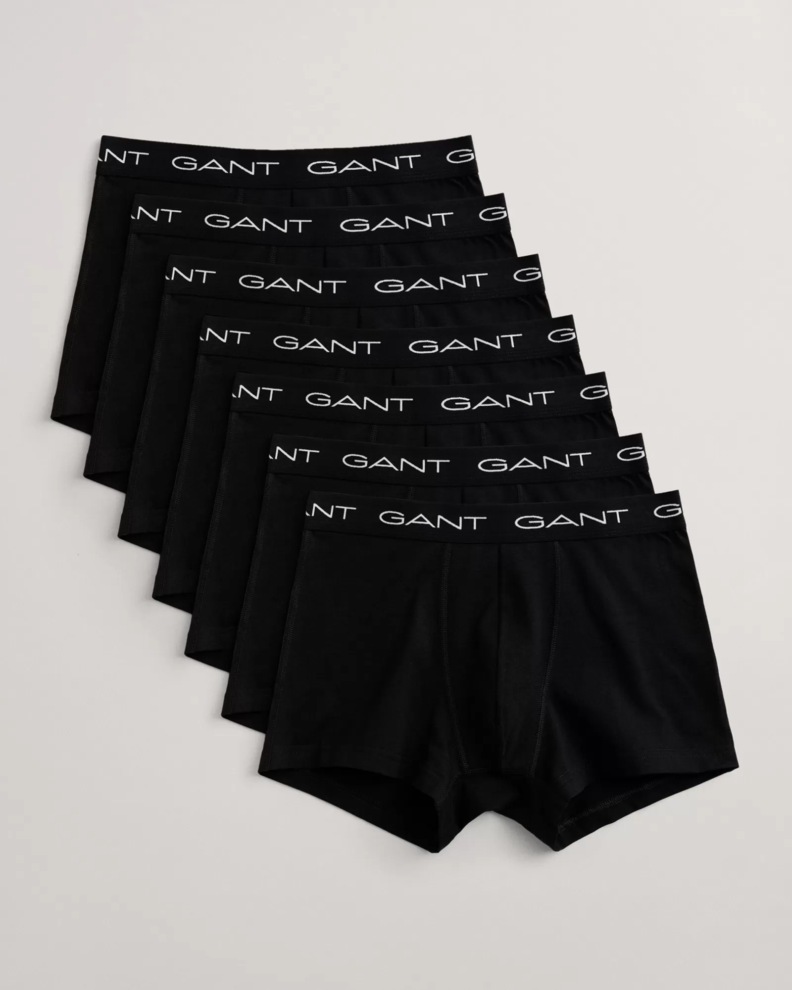 Men GANT Underwear*7-Pack Trunks BLACK