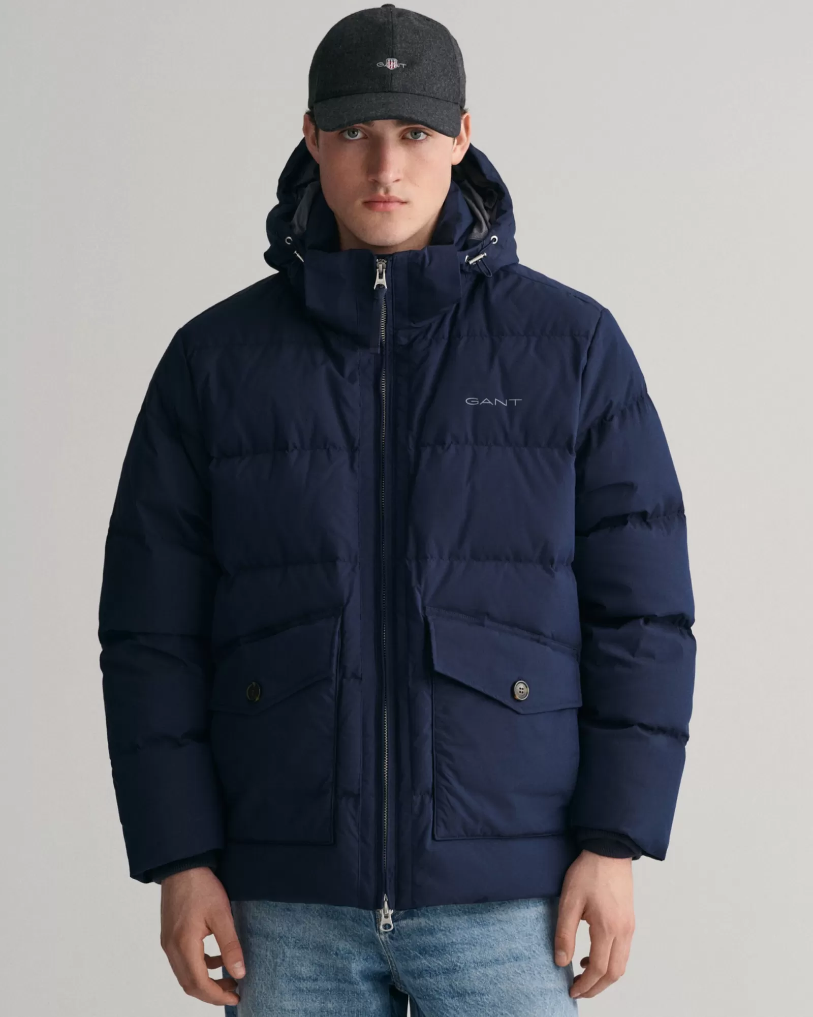 Men GANT Jackets & Coats*Alta Down Jacket EVENING BLUE