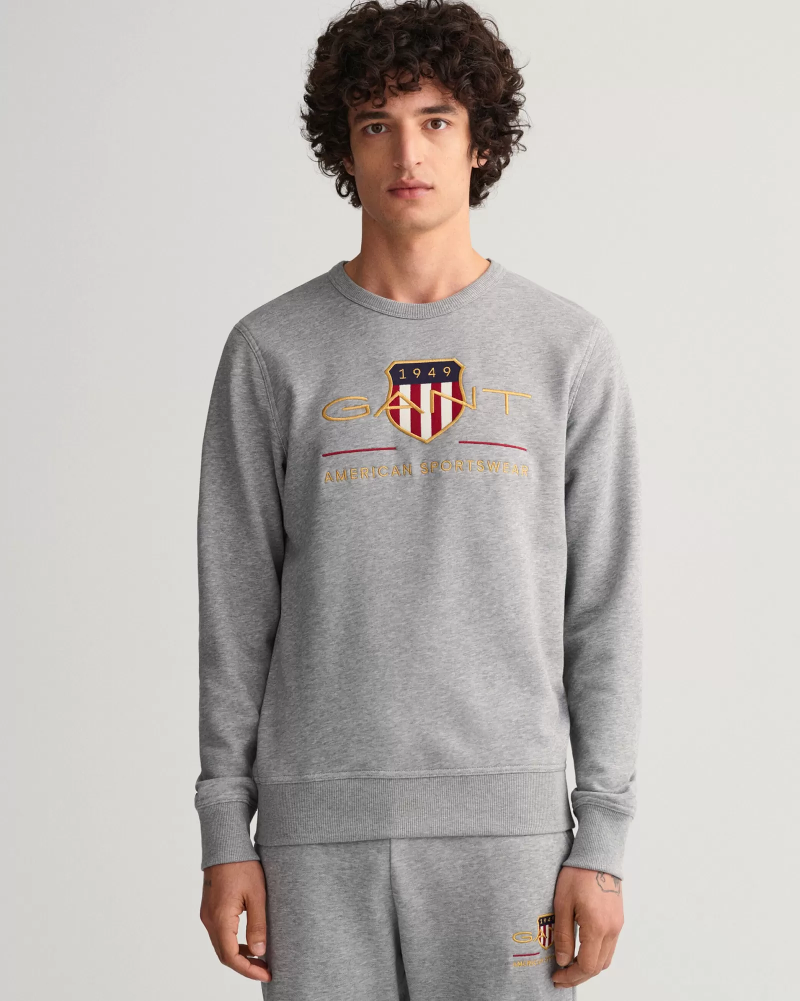 Men GANT Sweatshirts & Hoodies*Archive Shield Crew Neck Sweatshirt GREY MELANGE