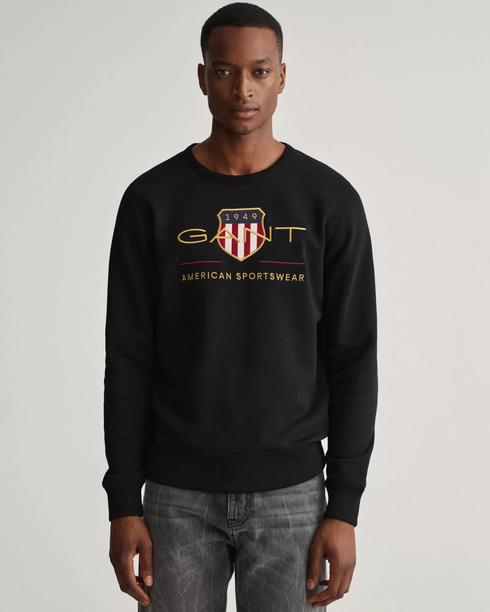 Men GANT Sweatshirts & Hoodies*Archive Shield Crew Neck Sweatshirt BLACK