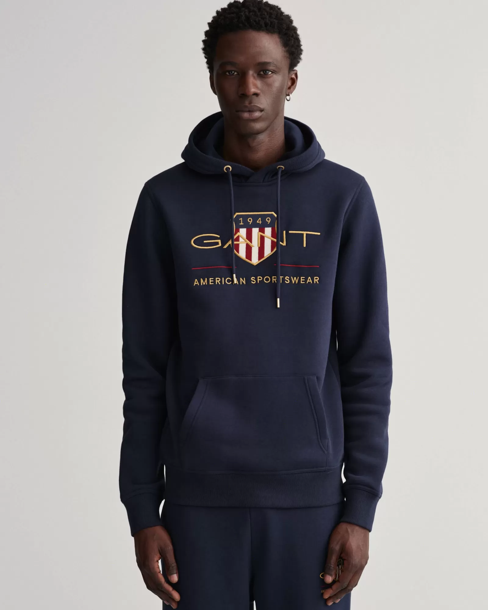 Men GANT Sweatshirts & Hoodies*Archive Shield Hoodie EVENING BLUE