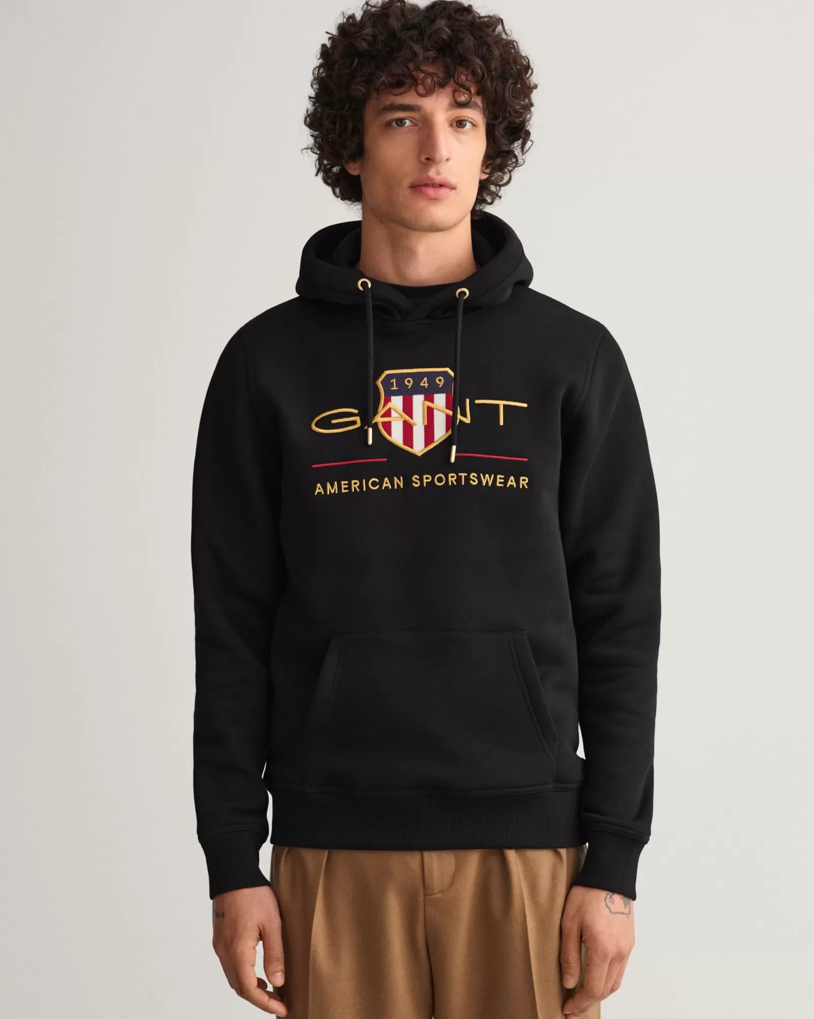 Men GANT Sweatshirts & Hoodies*Archive Shield Hoodie BLACK