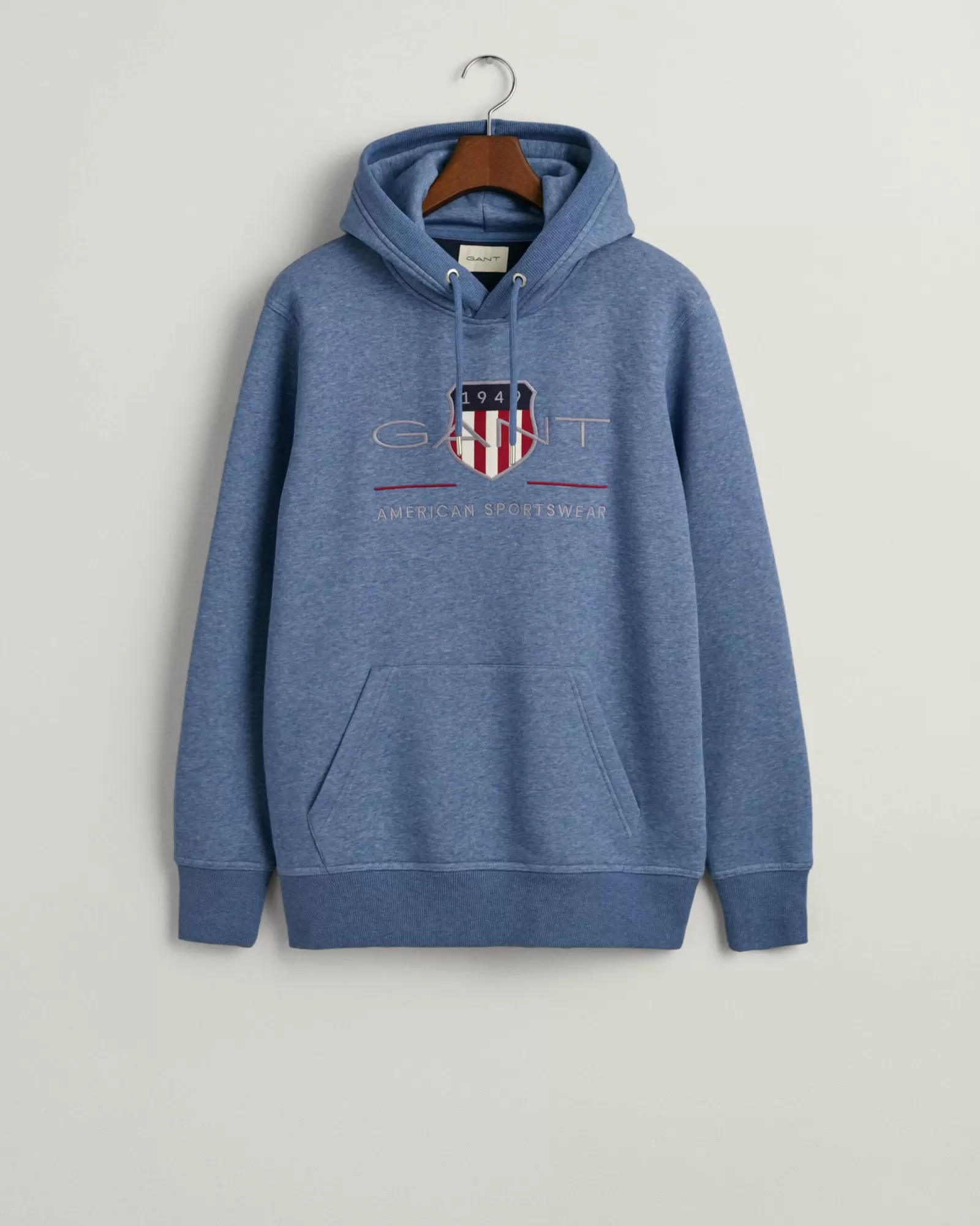 Men GANT Sweatshirts & Hoodies*Archive Shield Hoodie DENIM BLUE MELANGE