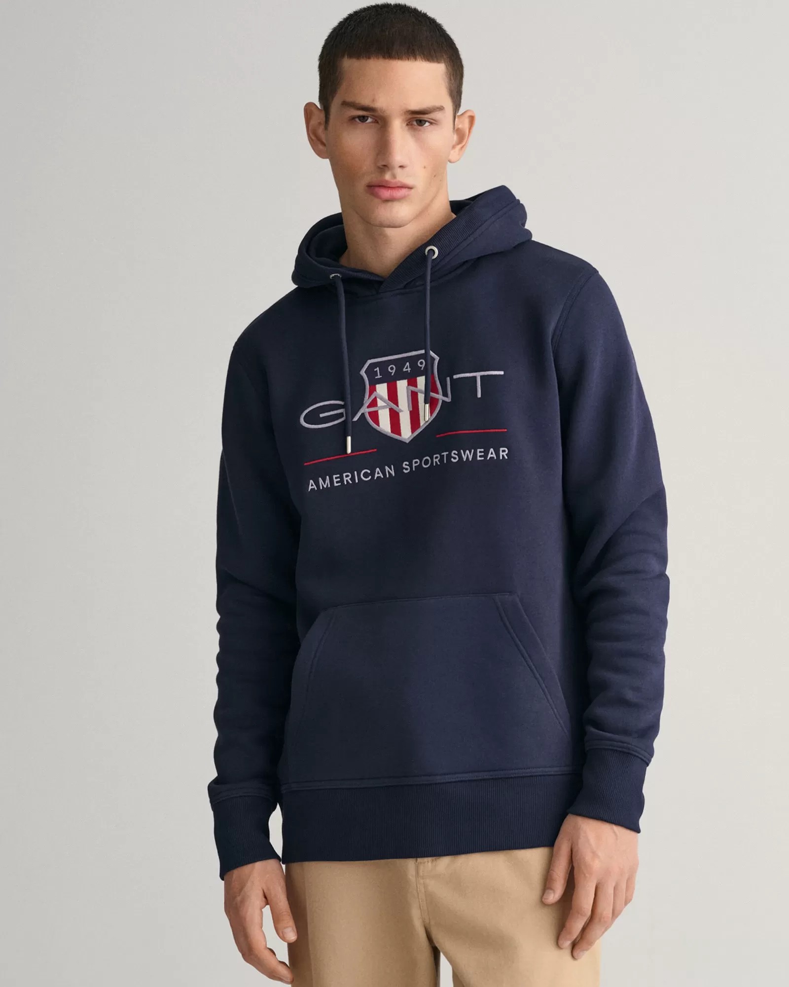 Men GANT Sweatshirts & Hoodies*Archive Shield Hoodie EVENING BLUE