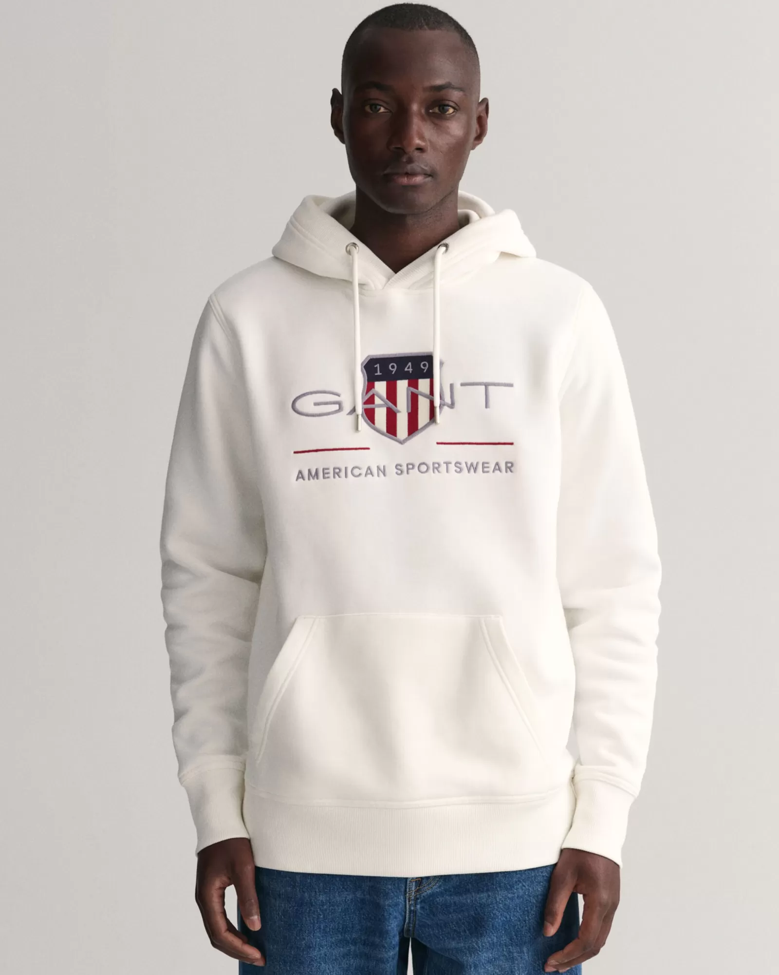 Men GANT Sweatshirts & Hoodies*Archive Shield Hoodie EGGSHELL