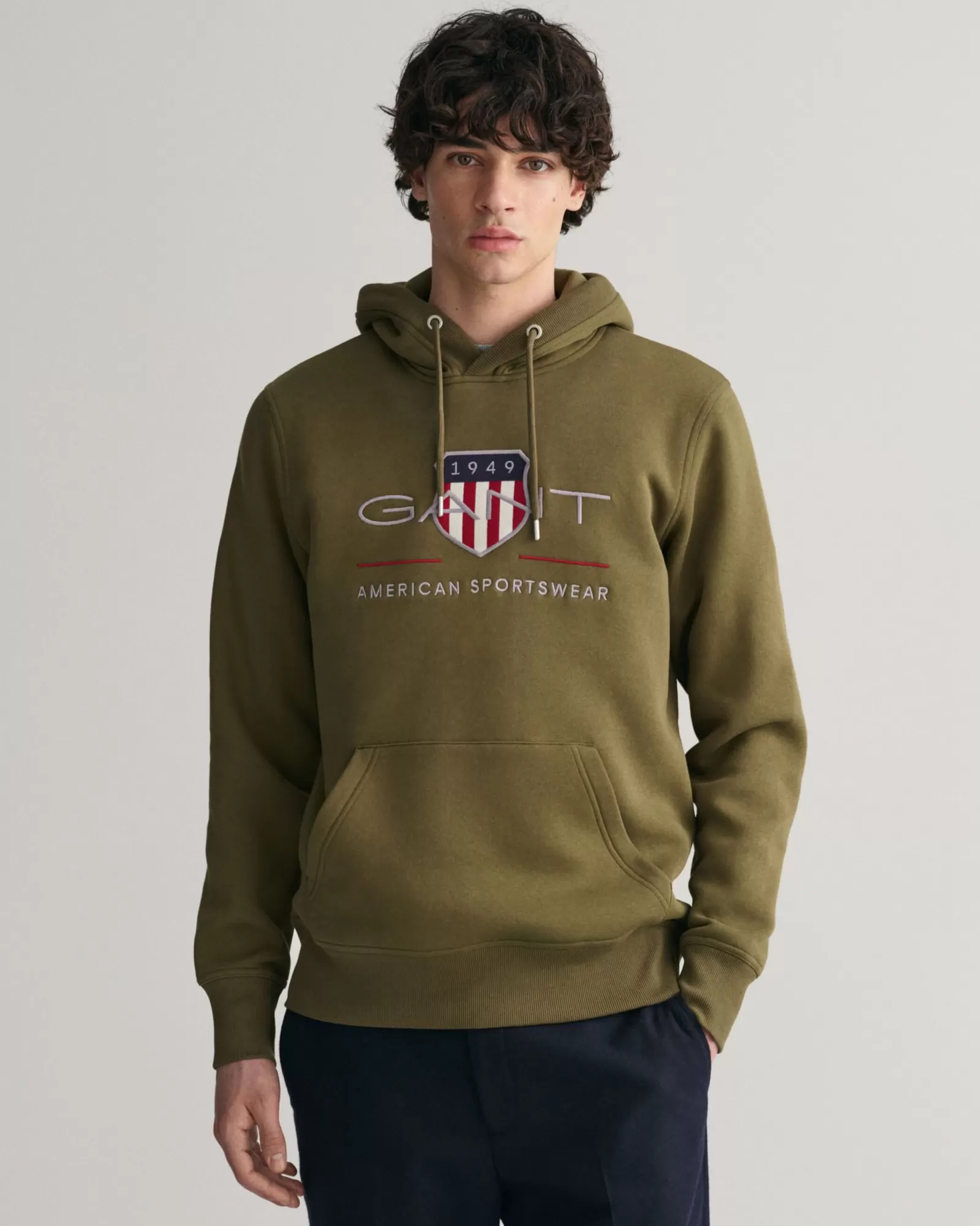 Men GANT Sweatshirts & Hoodies*Archive Shield Hoodie JUNIPER GREEN