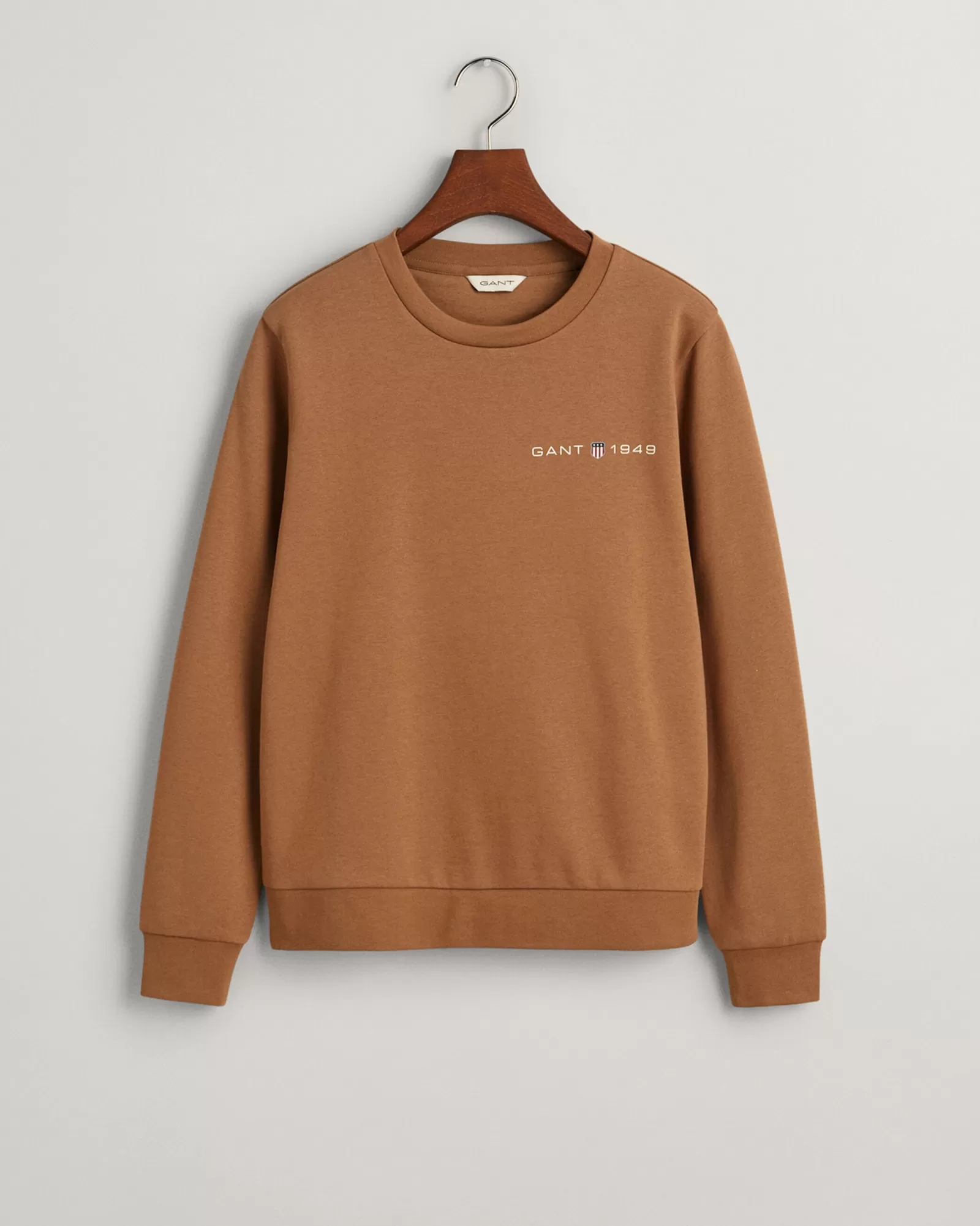 Women GANT Sweatshirts & Hoodies*Archive Shield Print Crew Neck Sweatshirt ROASTED WALNUT