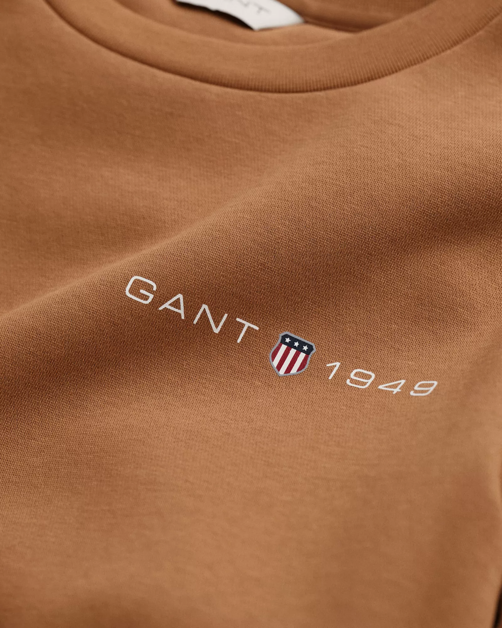 Women GANT Sweatshirts & Hoodies*Archive Shield Print Crew Neck Sweatshirt ROASTED WALNUT