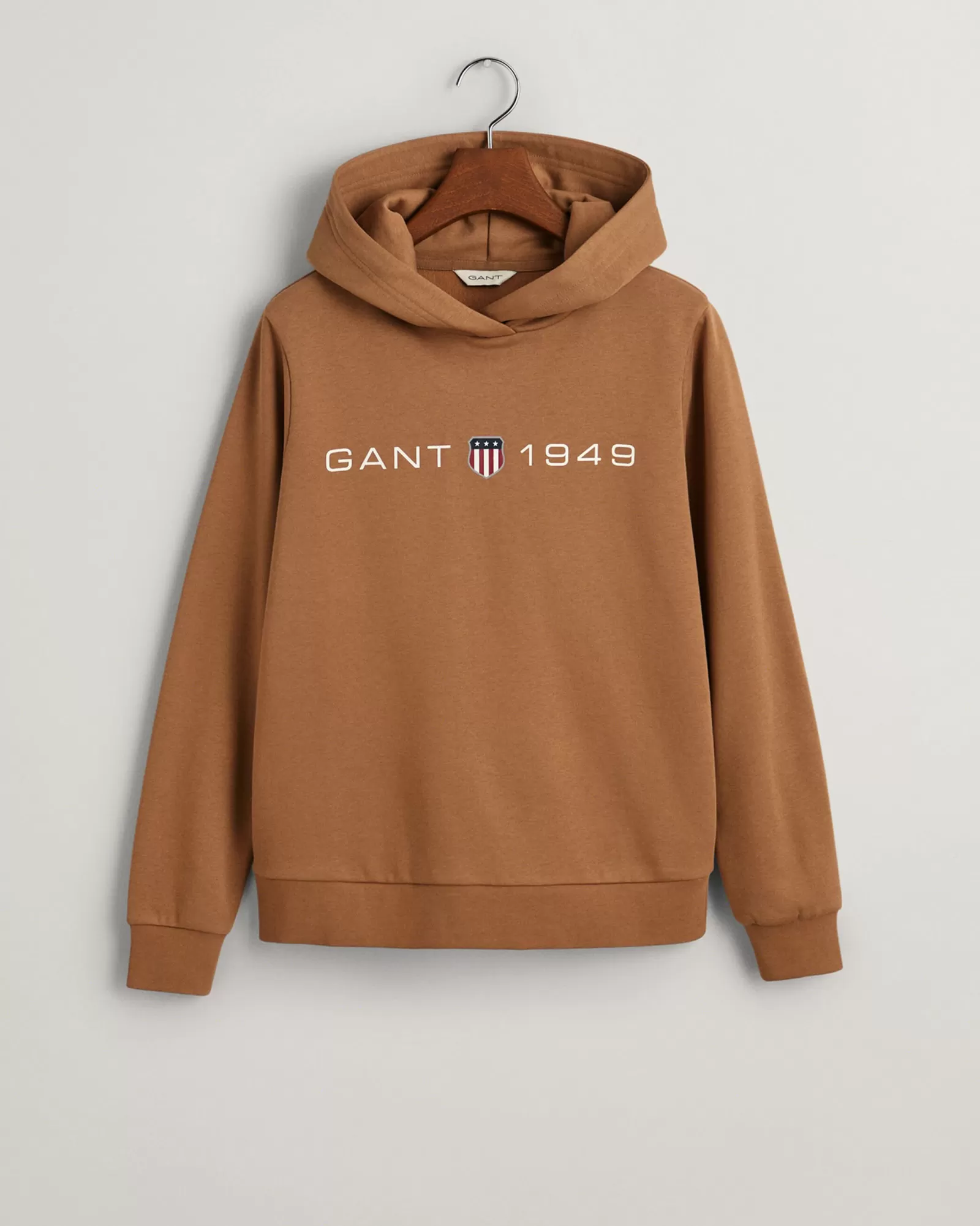 Women GANT Sweatshirts & Hoodies*Archive Shield Print Hoodie ROASTED WALNUT