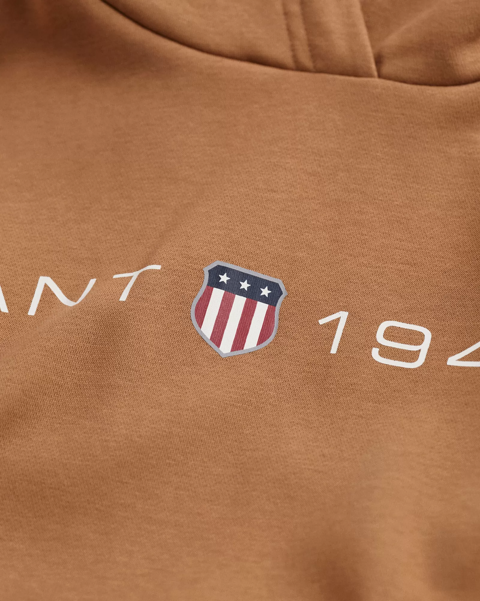 Women GANT Sweatshirts & Hoodies*Archive Shield Print Hoodie ROASTED WALNUT