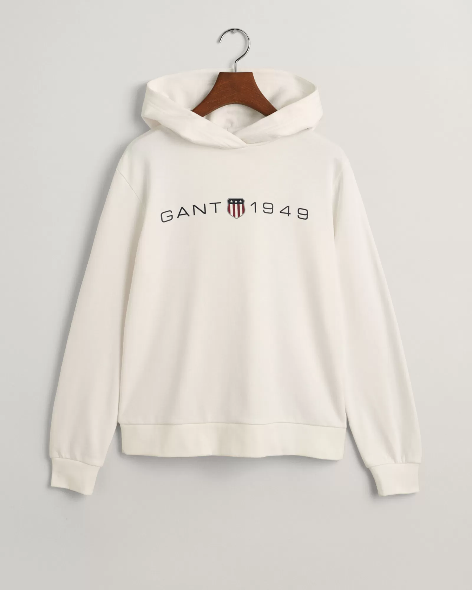 Women GANT Sweatshirts & Hoodies*Archive Shield Print Hoodie EGGSHELL