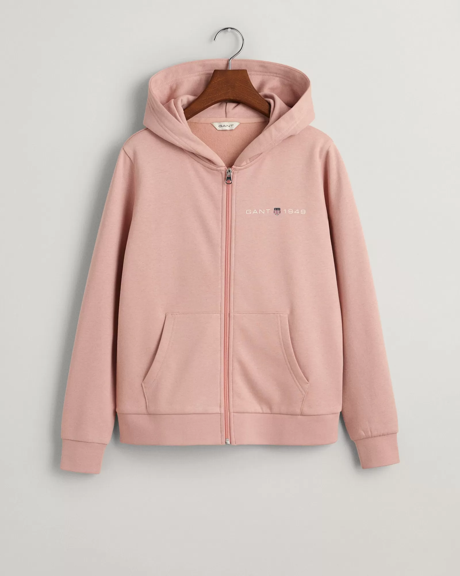 Women GANT Sweatshirts & Hoodies*Archive Shield Print Zip Hoodie DUSTY ROSE