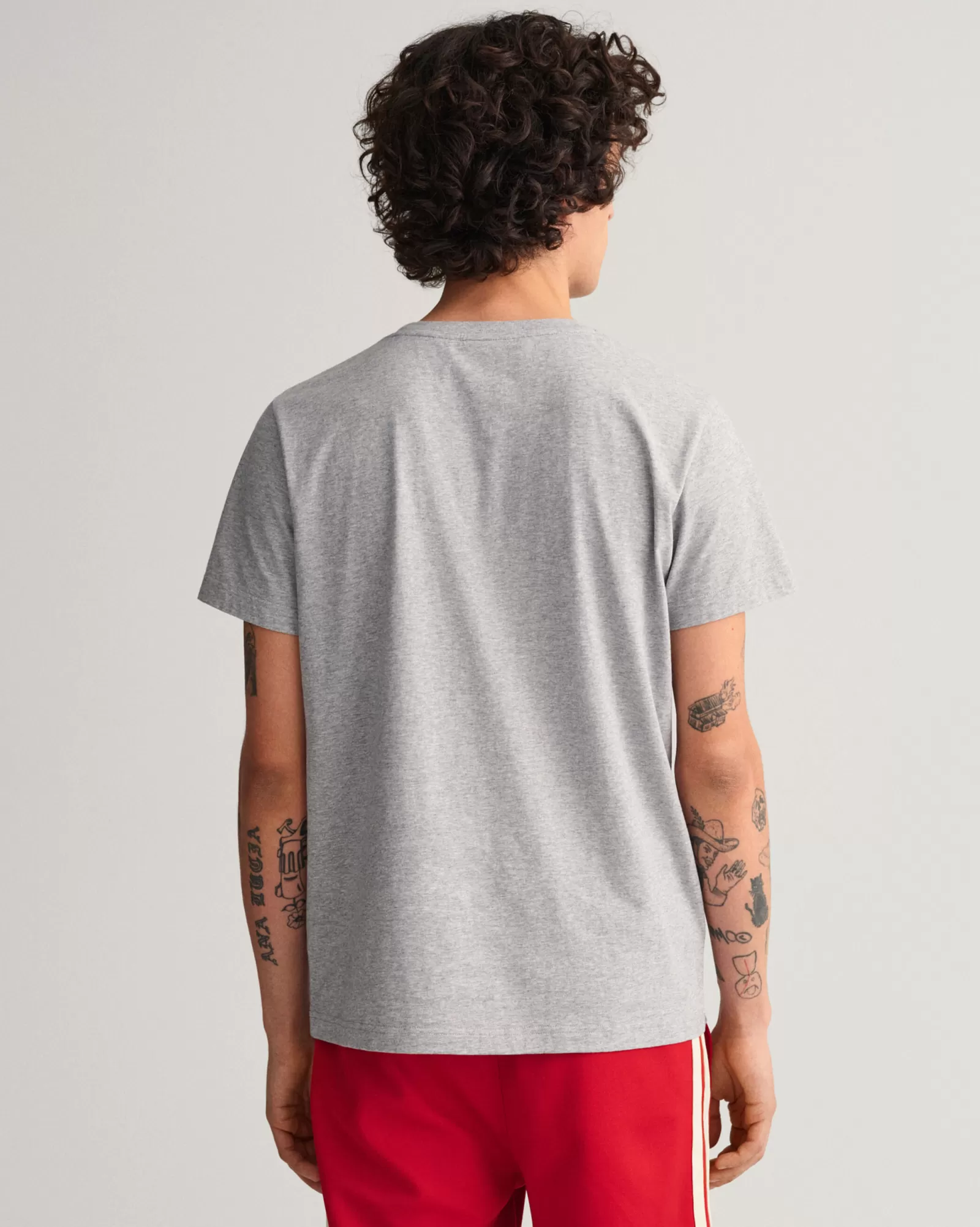 Men GANT T-Shirts*Archive Shield T-Shirt GREY MELANGE