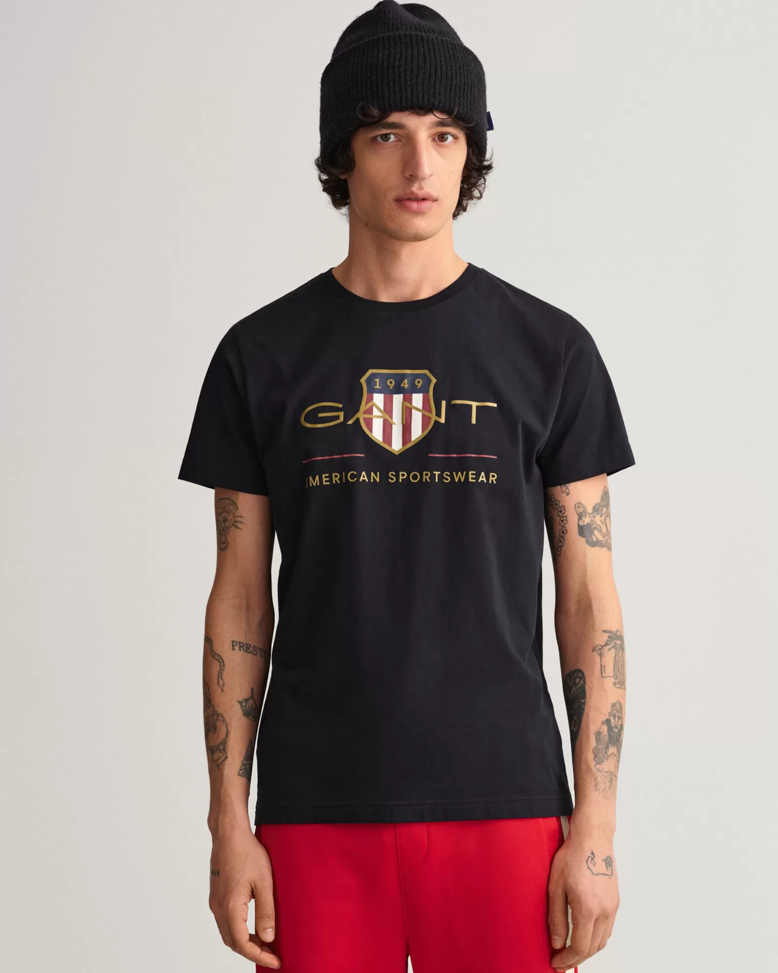 Men GANT T-Shirts*Archive Shield T-Shirt BLACK