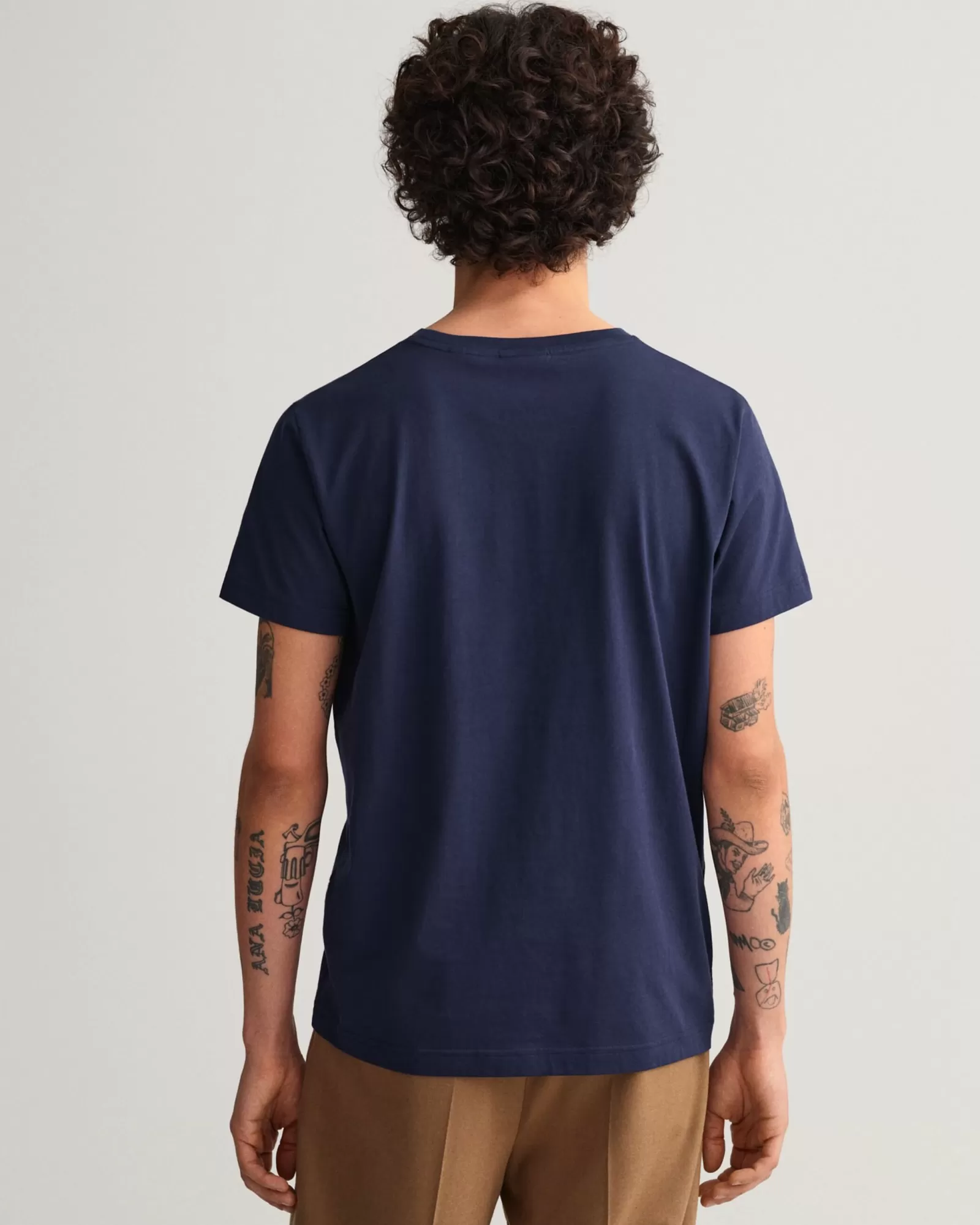 Men GANT T-Shirts*Archive Shield T-Shirt EVENING BLUE