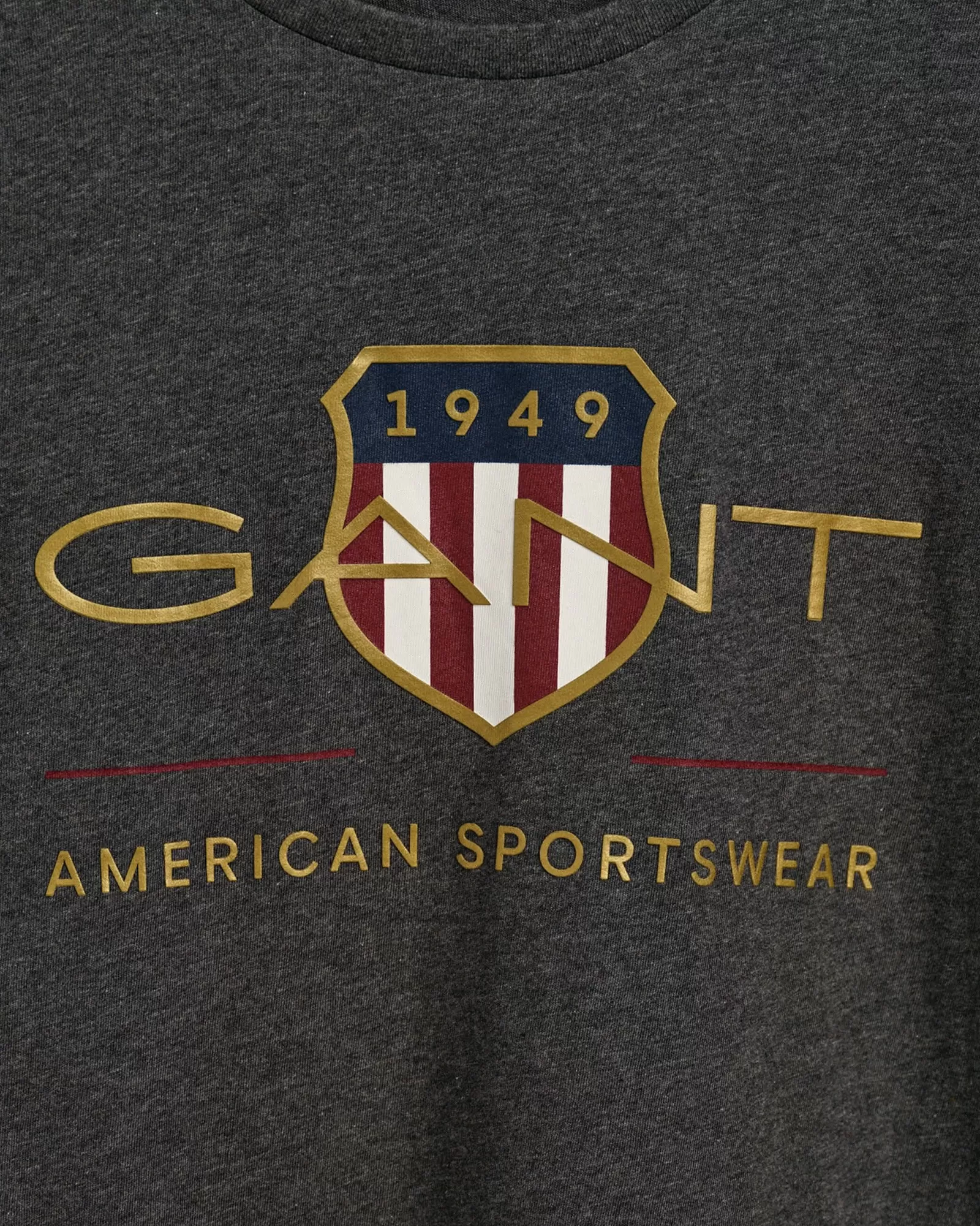 Men GANT T-Shirts*Archive Shield T-Shirt ANTRACIT MELANGE