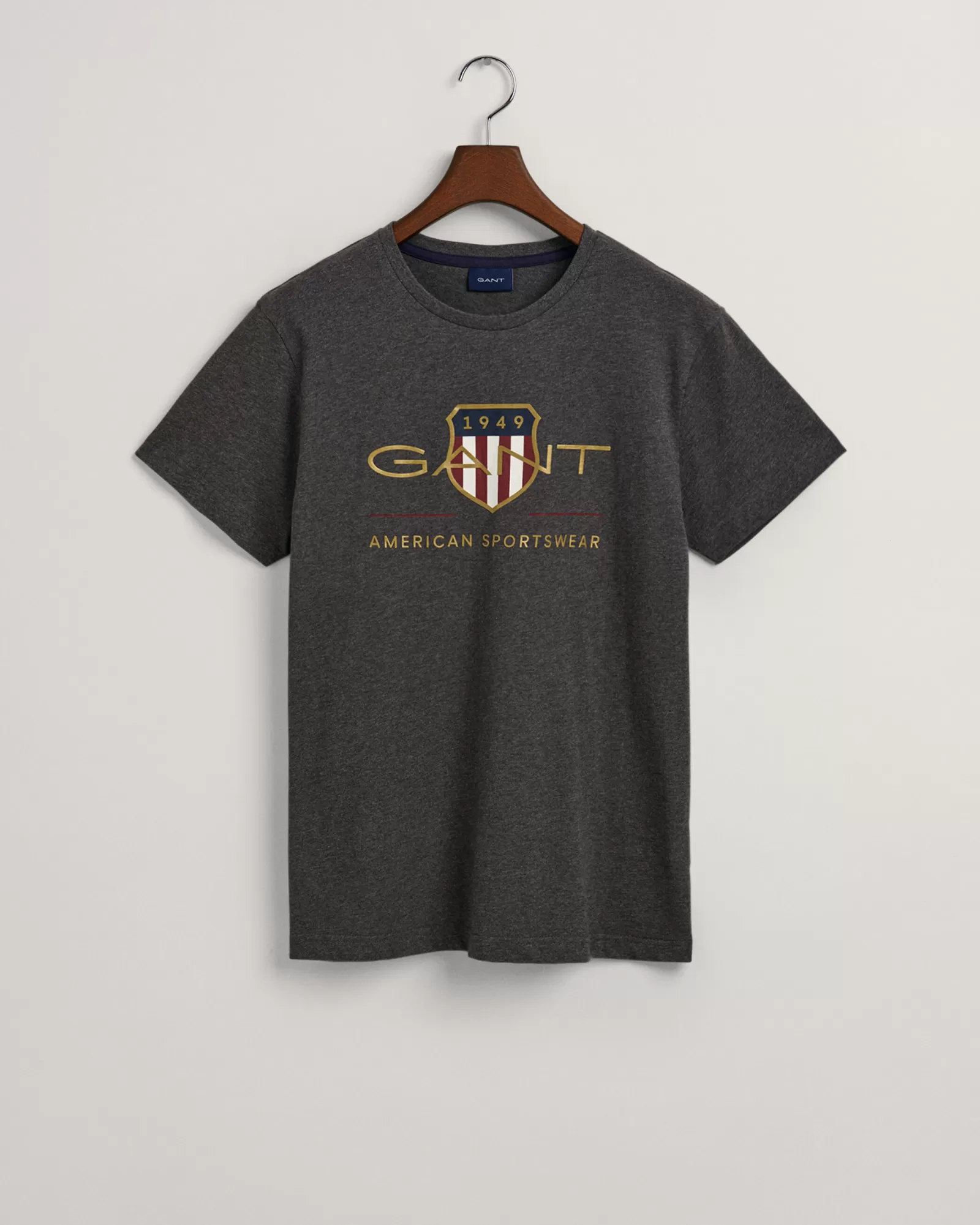 Men GANT T-Shirts*Archive Shield T-Shirt ANTRACIT MELANGE