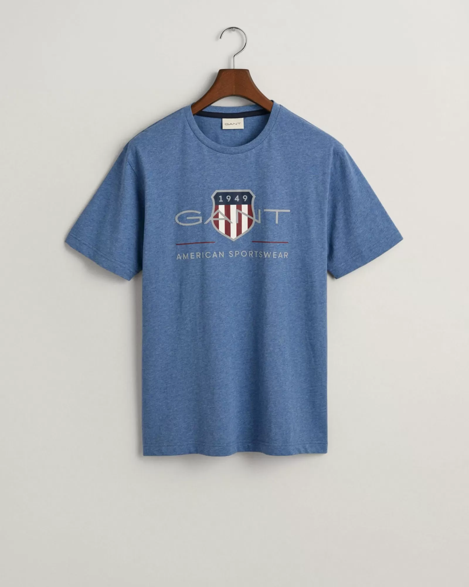 Men GANT T-Shirts*Archive Shield T-Shirt DENIM BLUE MELANGE