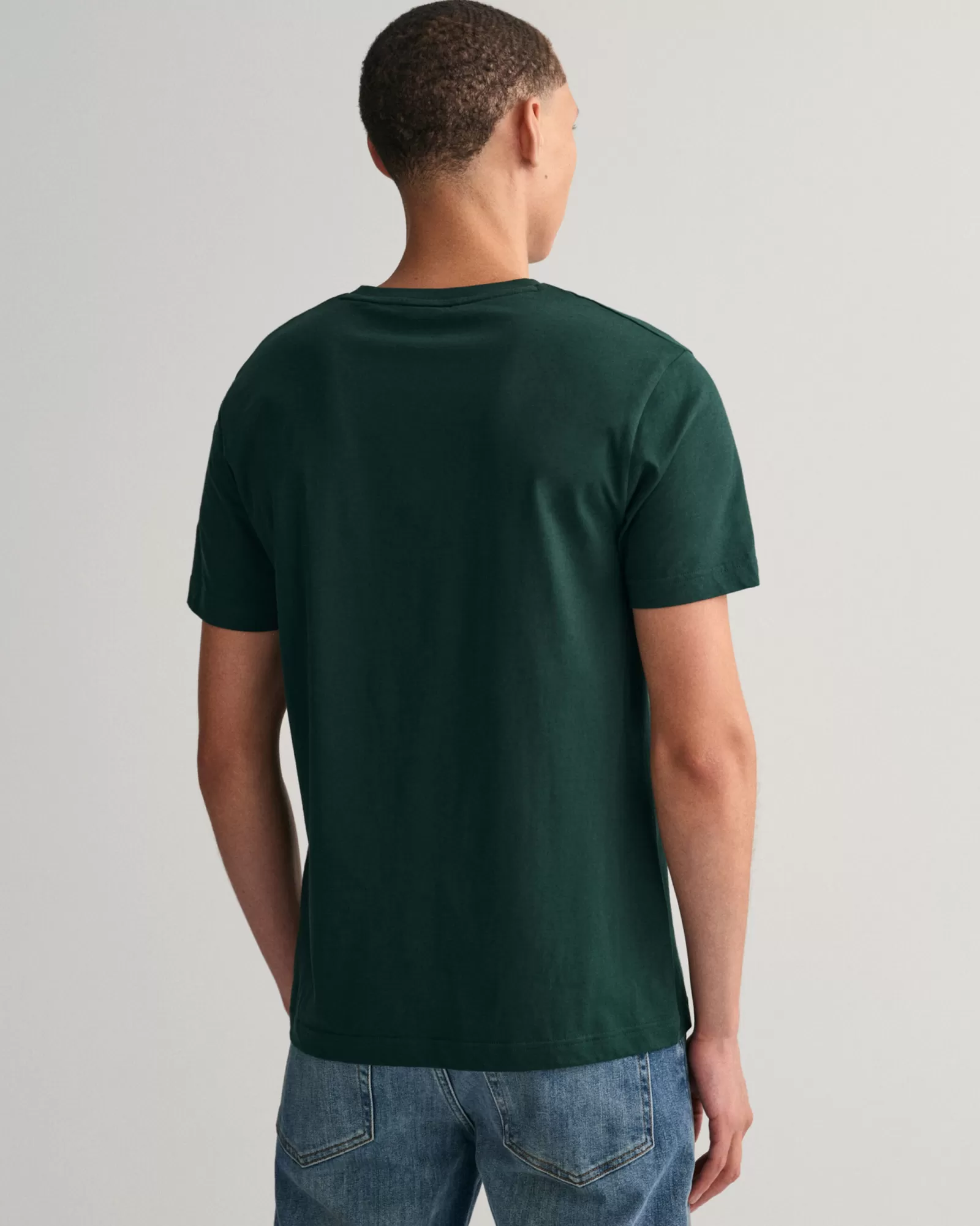 Men GANT T-Shirts*Archive Shield T-Shirt TARTAN GREEN