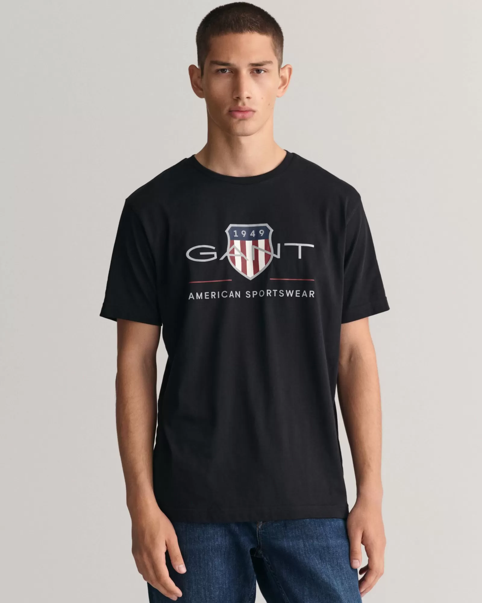 Men GANT T-Shirts*Archive Shield T-Shirt BLACK