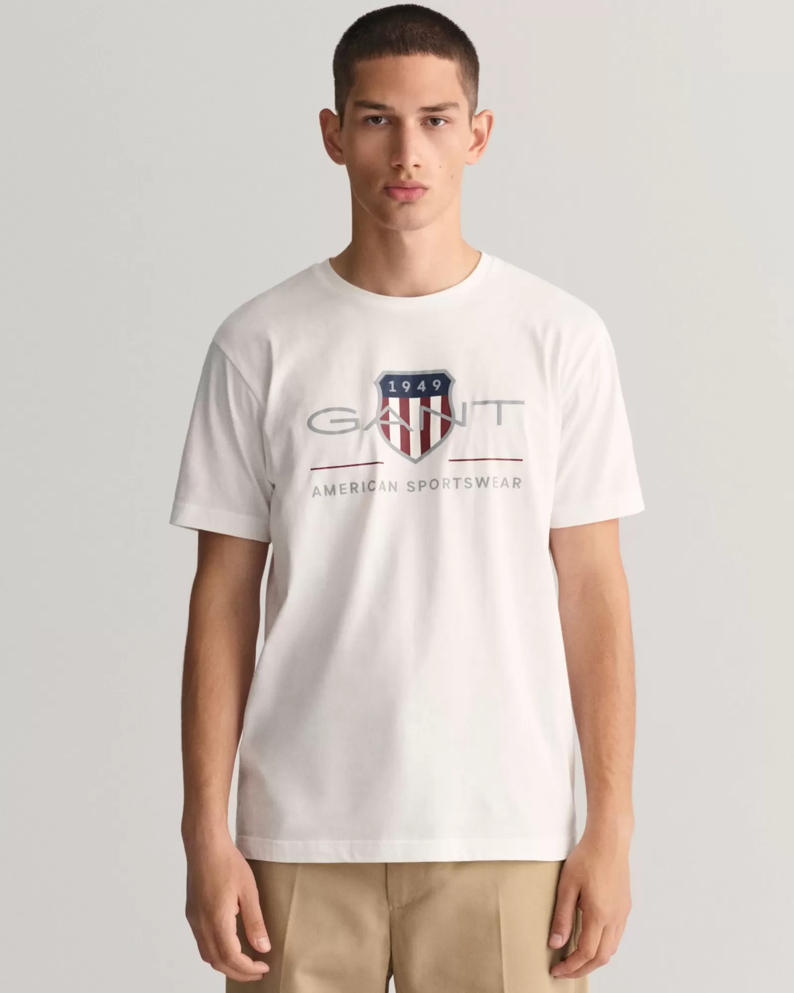 Men GANT T-Shirts*Archive Shield T-Shirt WHITE