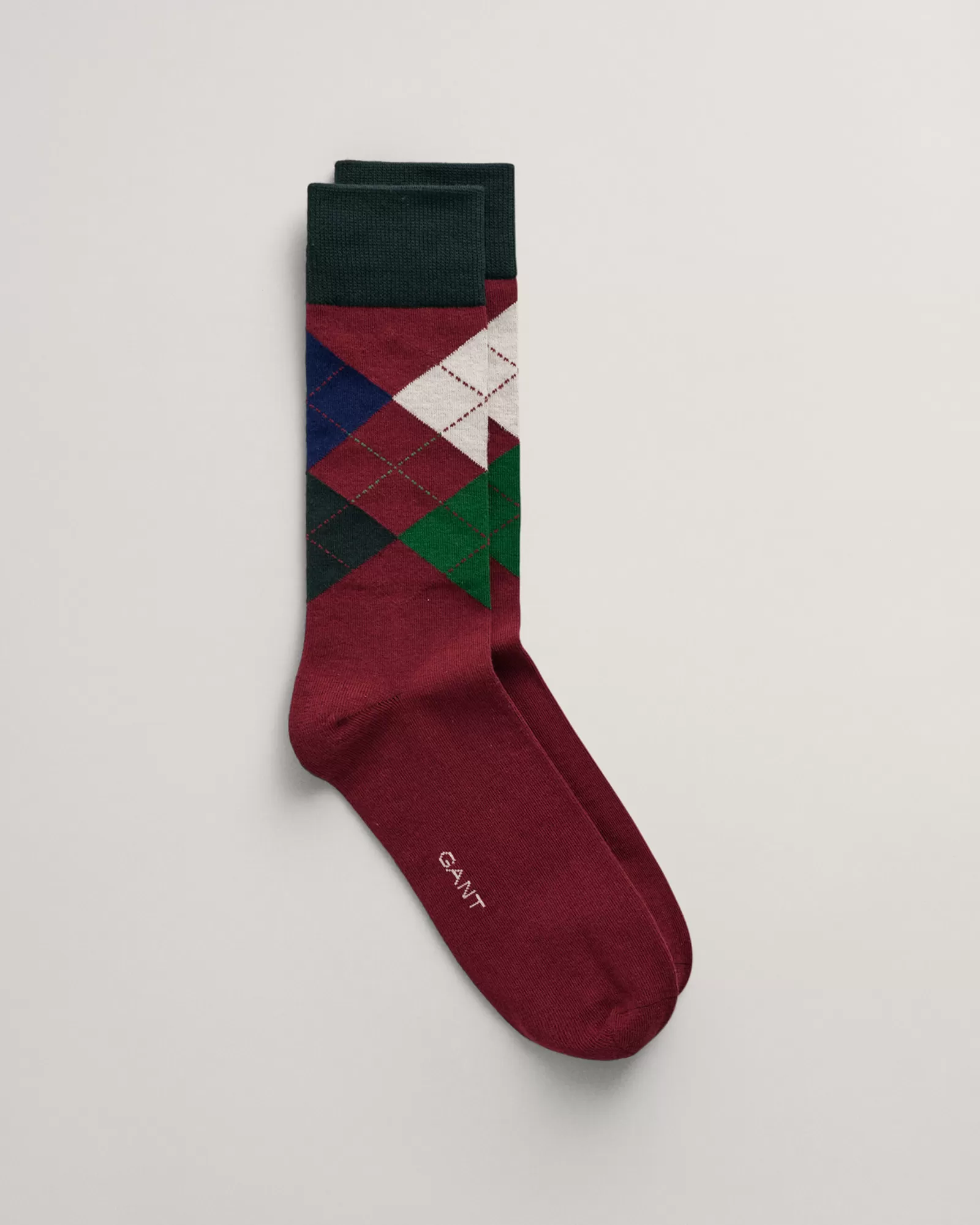 Men GANT Socks*Argyle Socks PLUMPED RED