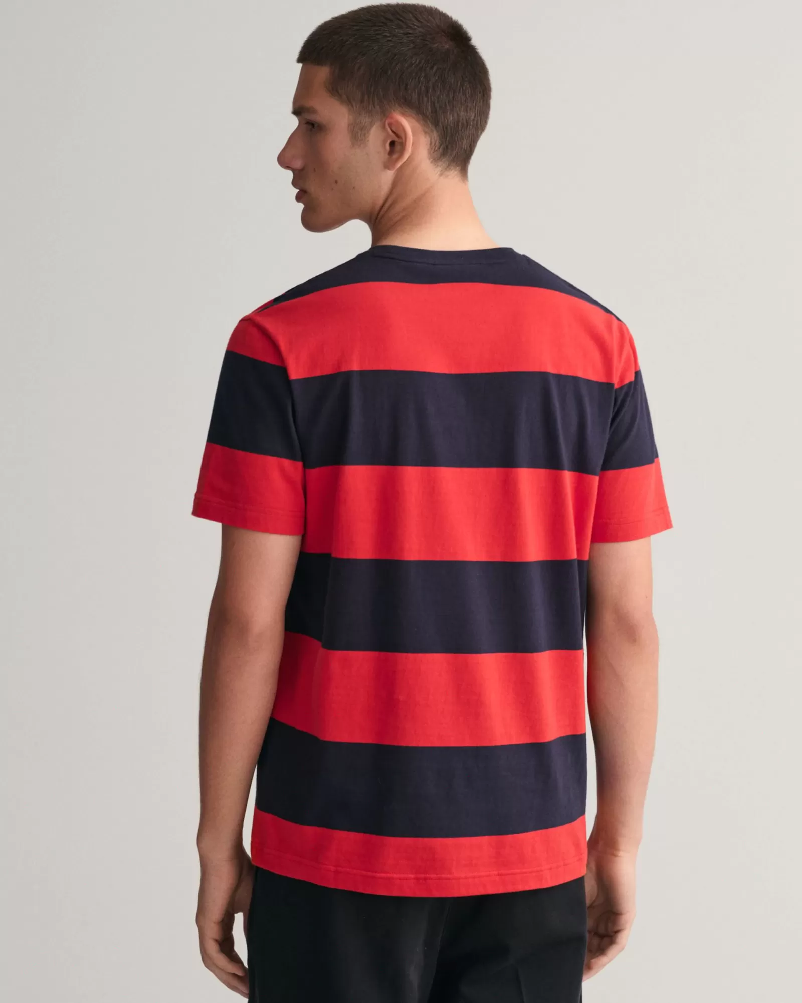 Men GANT T-Shirts*Barstripe T-Shirt RICH RED