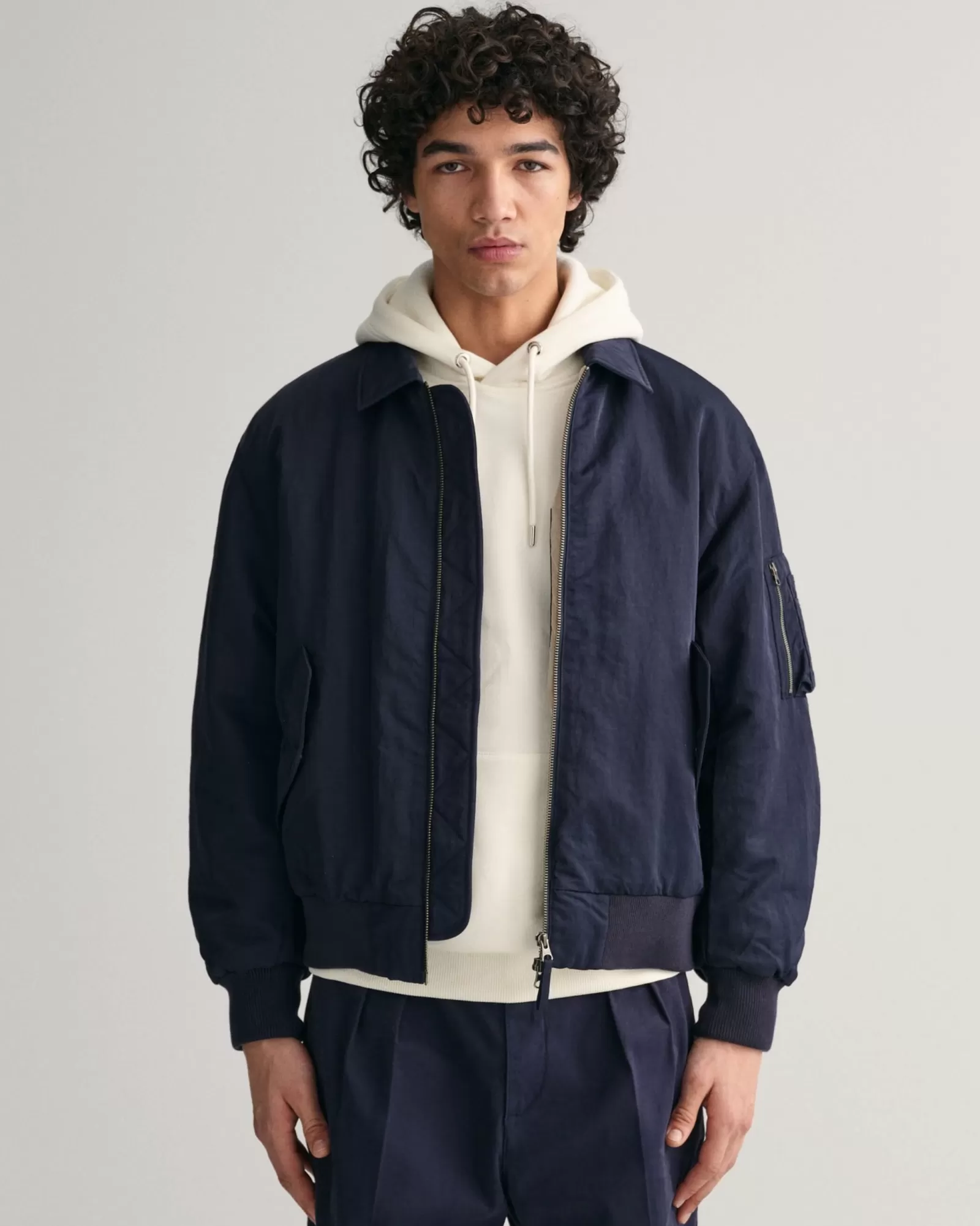 Men GANT Jackets & Coats*Bomber Jacket EVENING BLUE