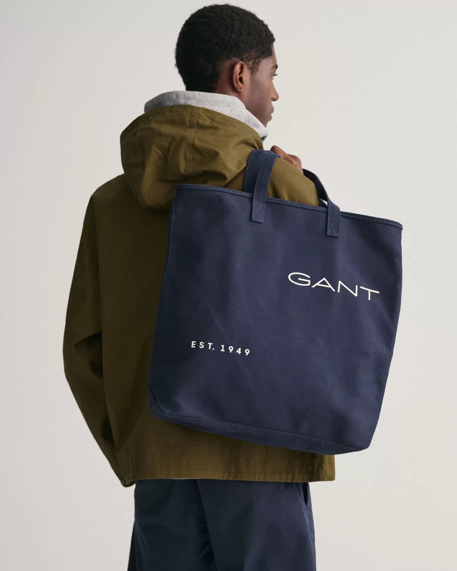 Men GANT Bags*Canvas Tote Bag EVENING BLUE