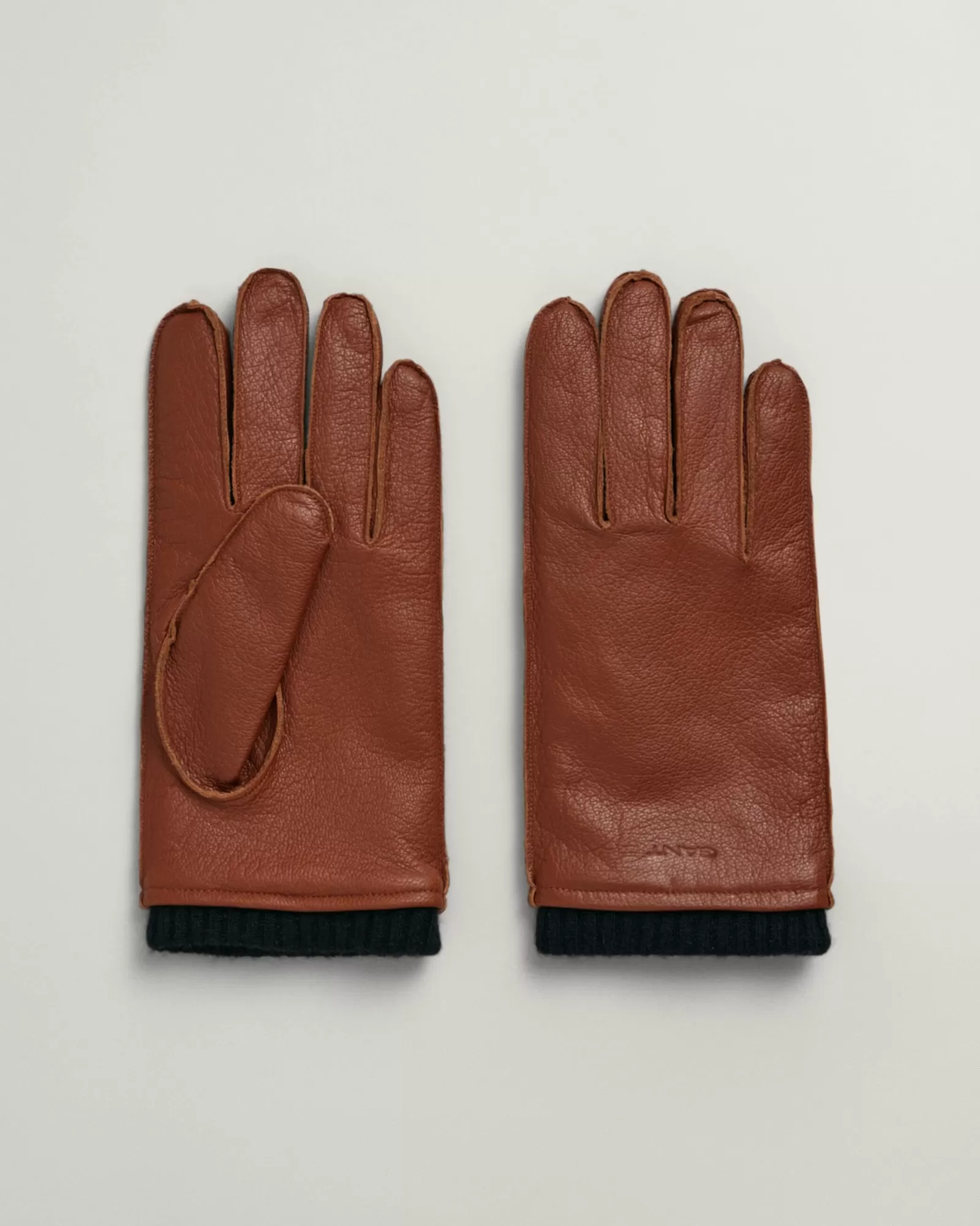 Men GANT Gloves*Cashmere Lined Leather Gloves CLAY BROWN