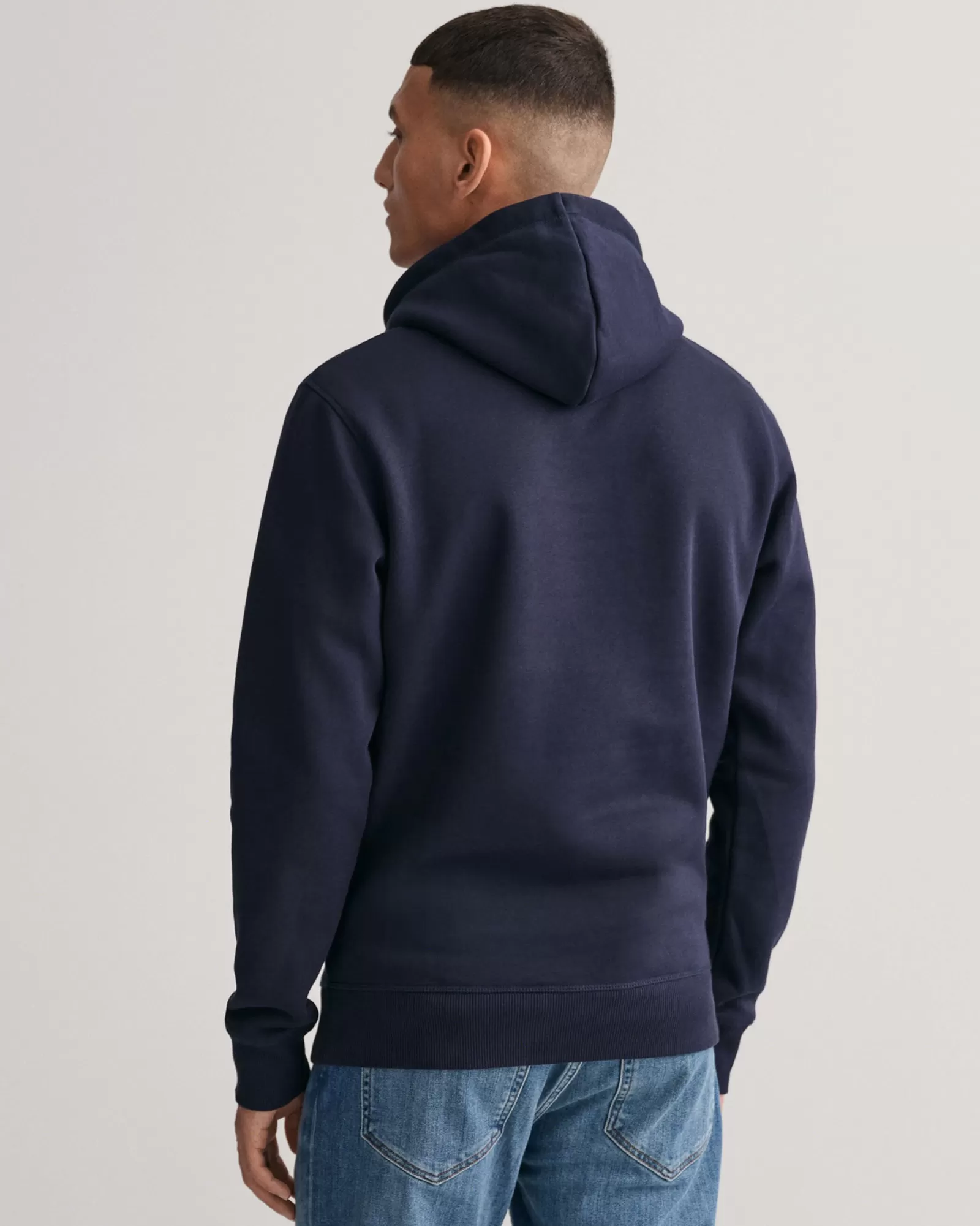 Men GANT Sweatshirts & Hoodies*Cedar Graphic Hoodie EVENING BLUE